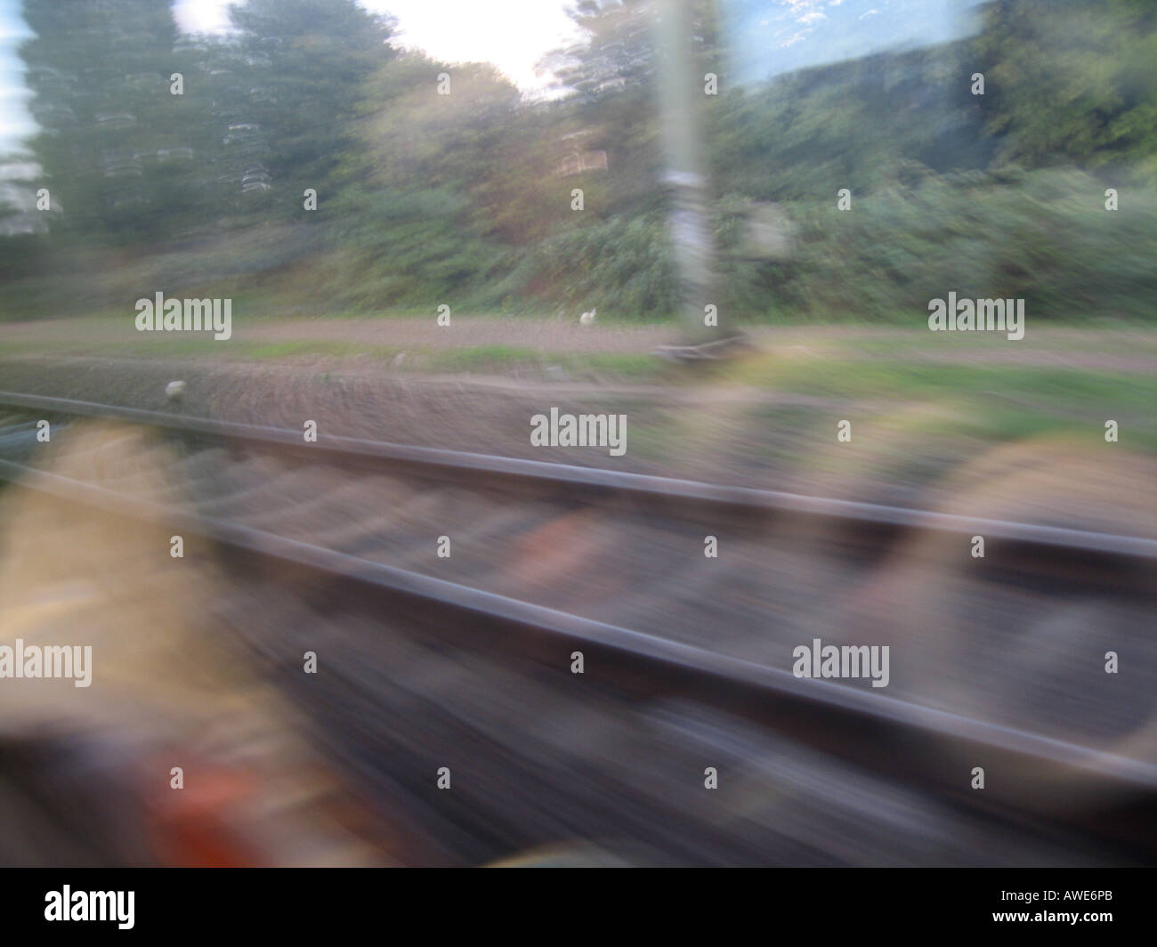 View outside a train hi-res stock photography and images - Alamy