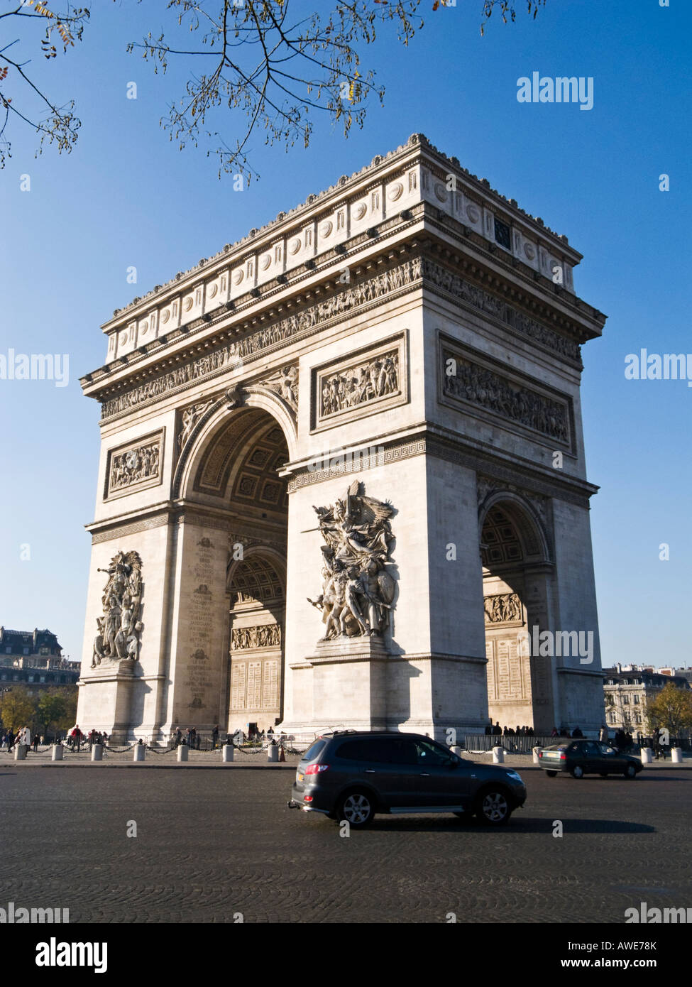 Arc de Triomphe Paris France Europe Stock Photo