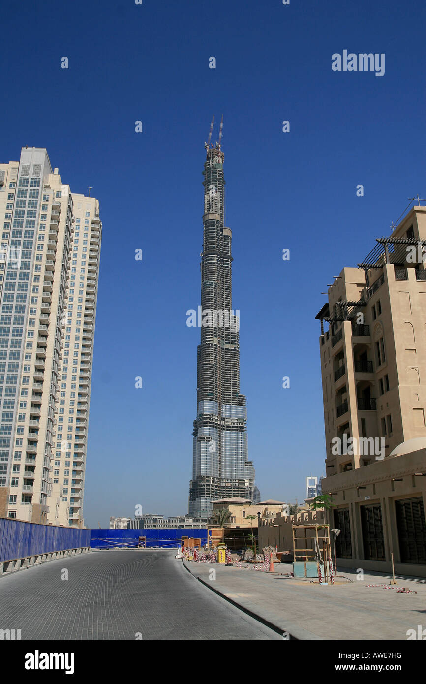 Burj Dubai, the tallest tower in the world Stock Photo