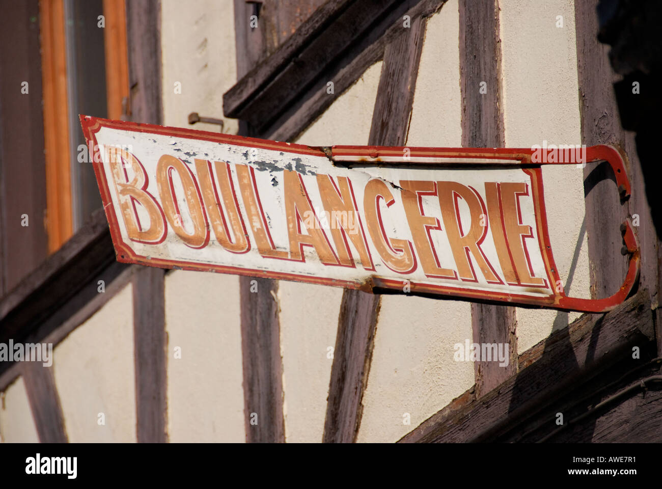 "Boulangerie sign, Obernai" Stock Photo