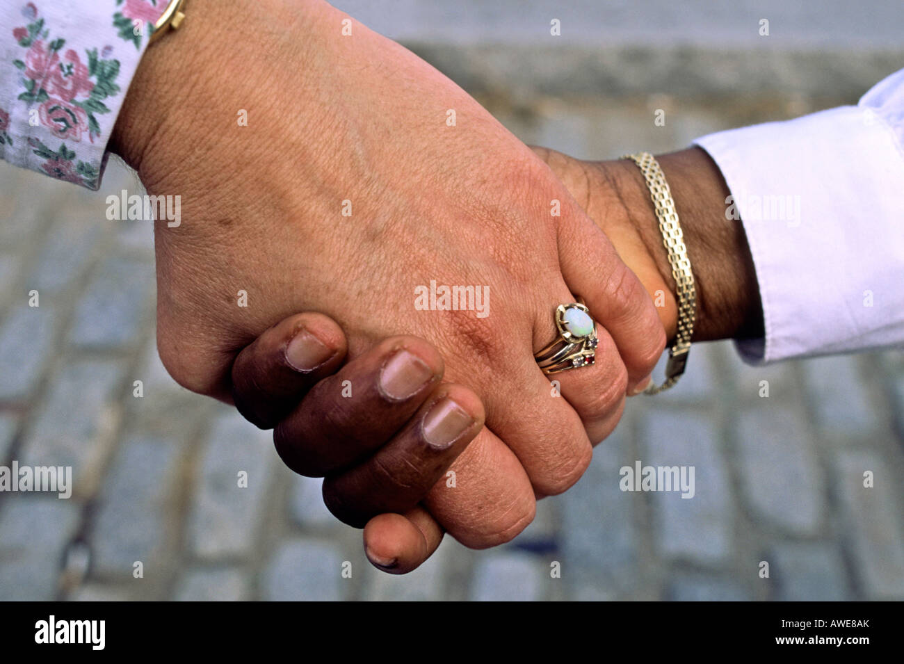 Outdoor prayer group Stock Photo