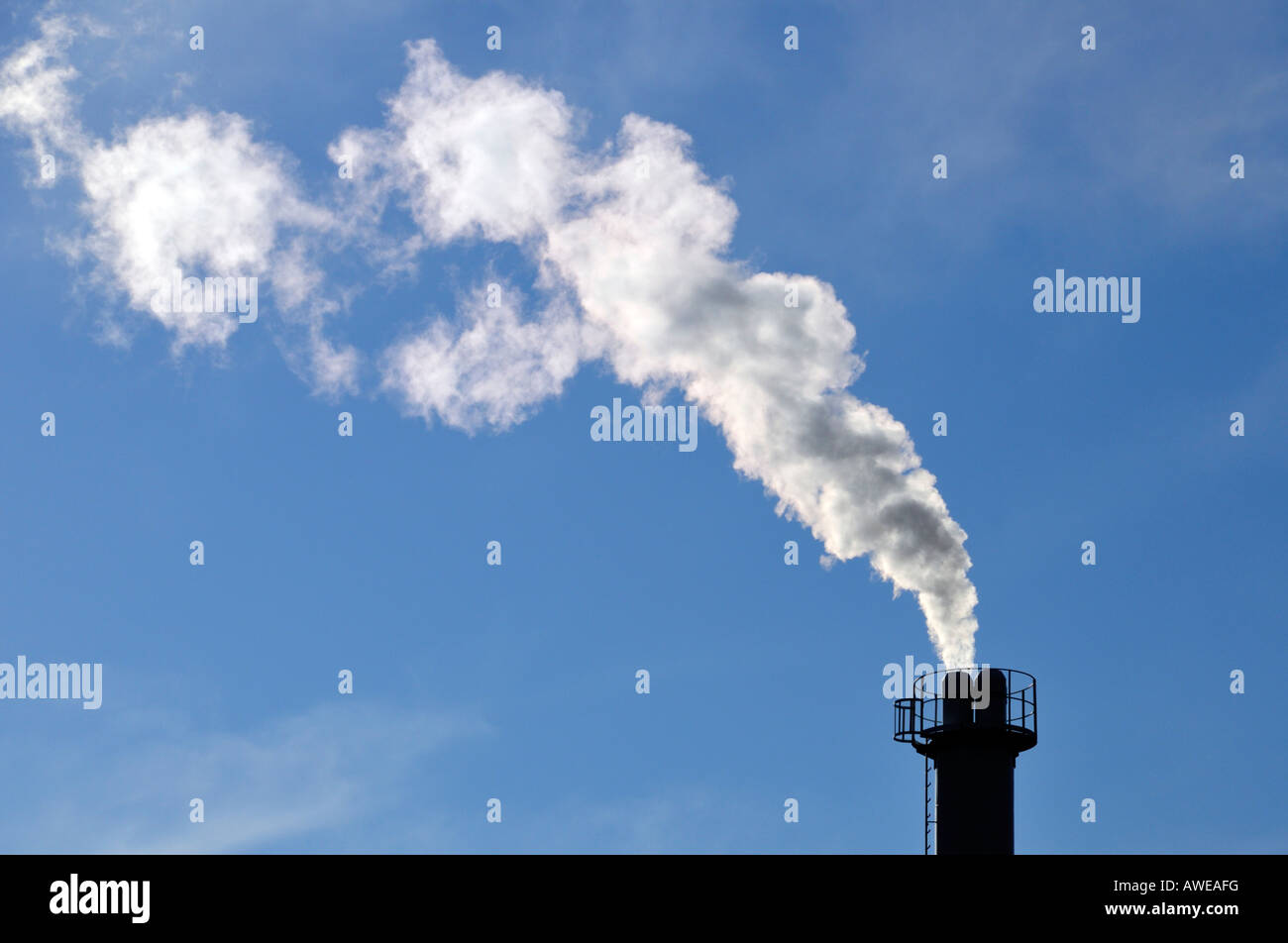 Smoking chimney Stock Photo