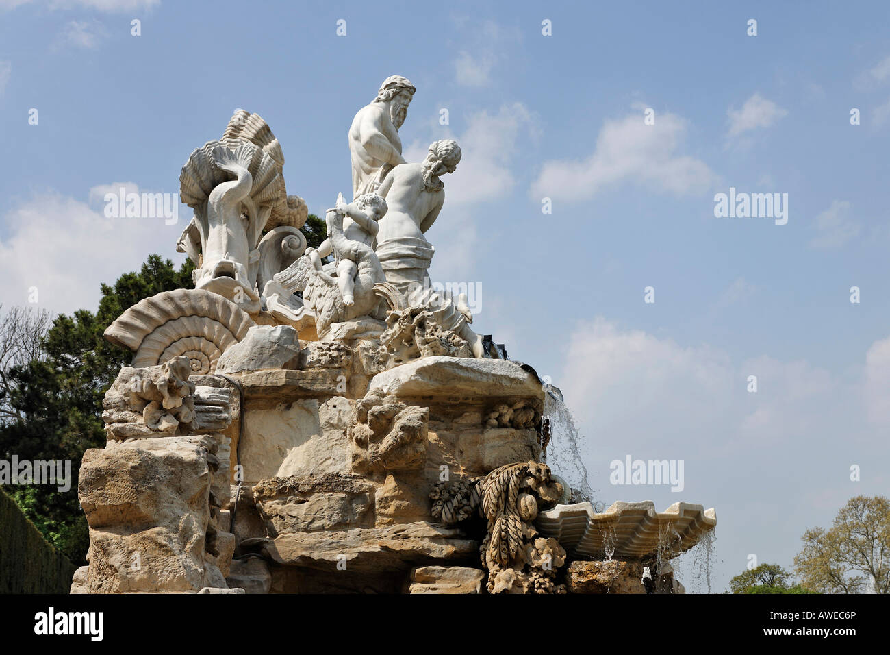 Neptune Fountain, Vienna, Austria, Europe Stock Photo Alamy