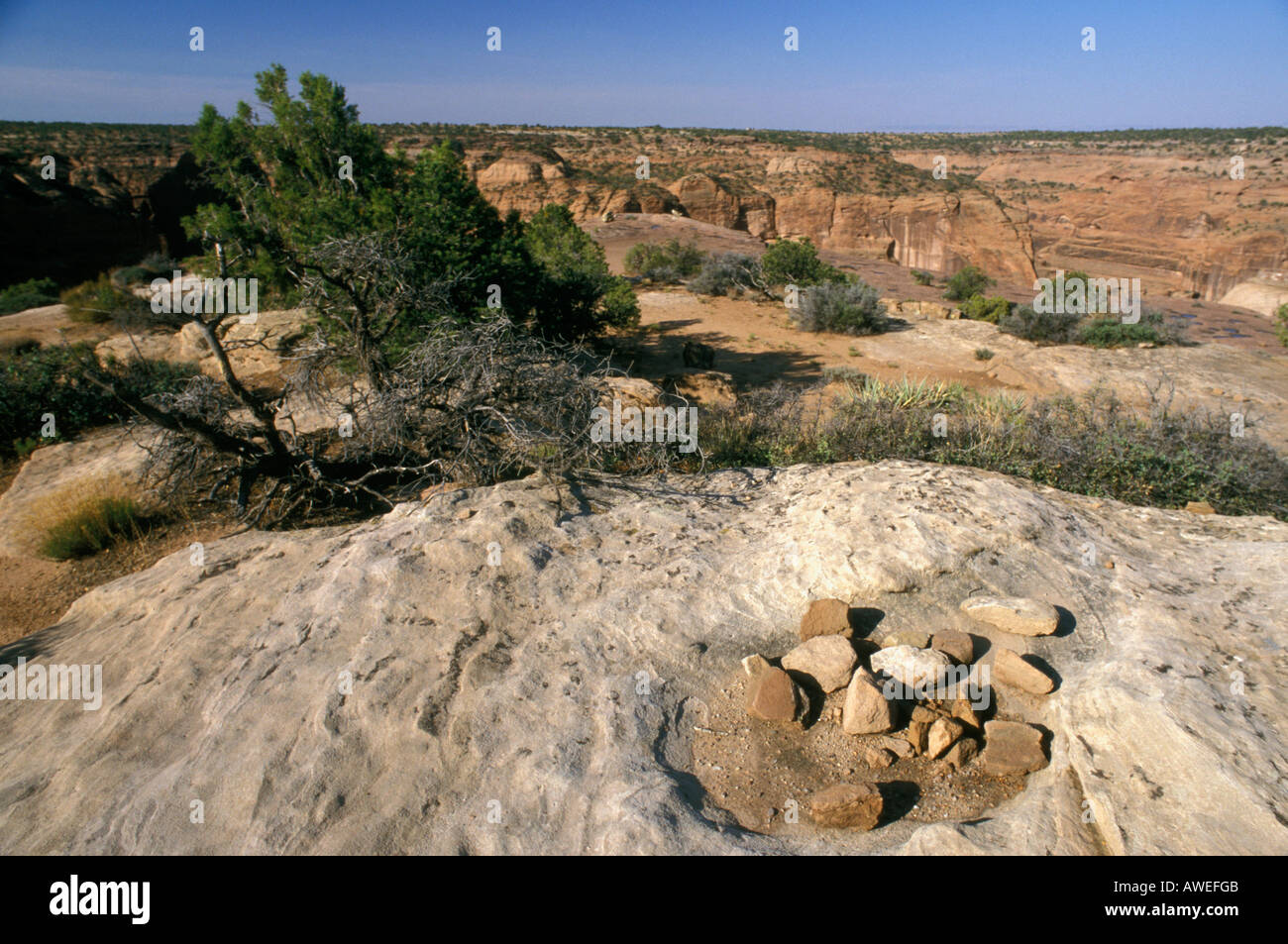 Canyon de Chelly The Four Corners Arizona USA Trail used by