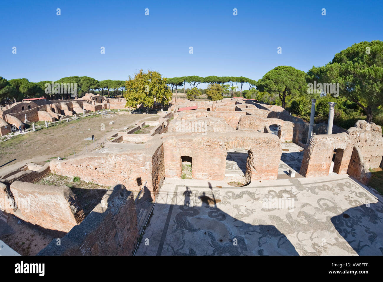 Neptune Baths, Ostia Antica archaeological site, Rome, Italy, Europe