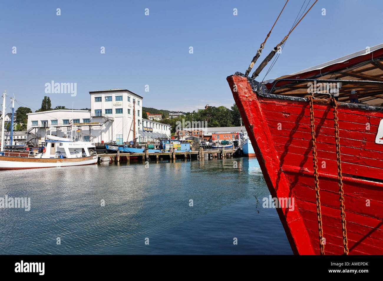 Sassnitz Harbour, Ruegen, Germany, Europe Stock Photo