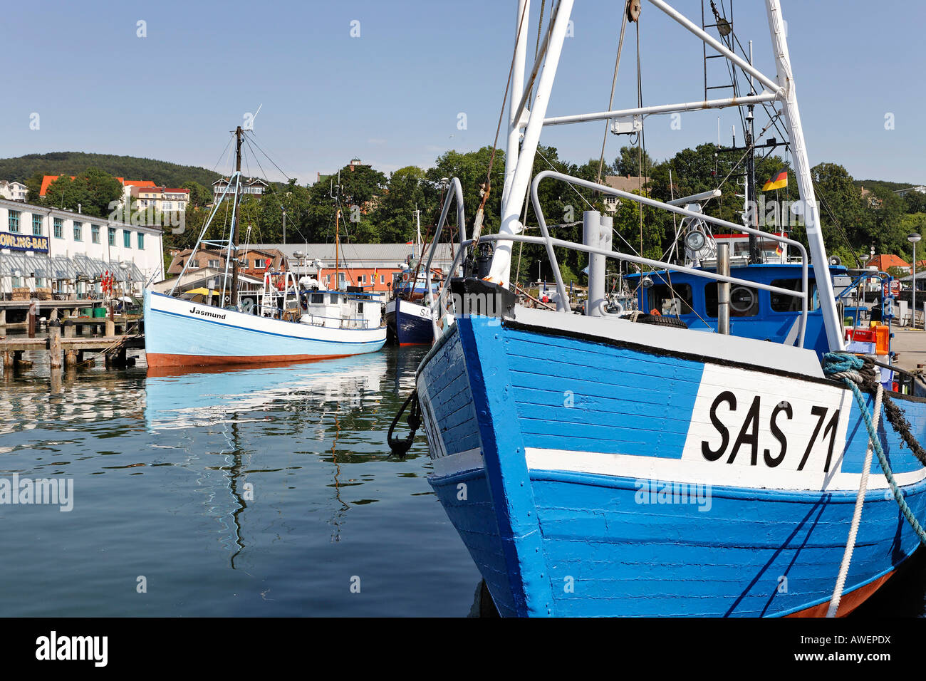 Sassnitz Harbour, Ruegen, Germany, Europe Stock Photo