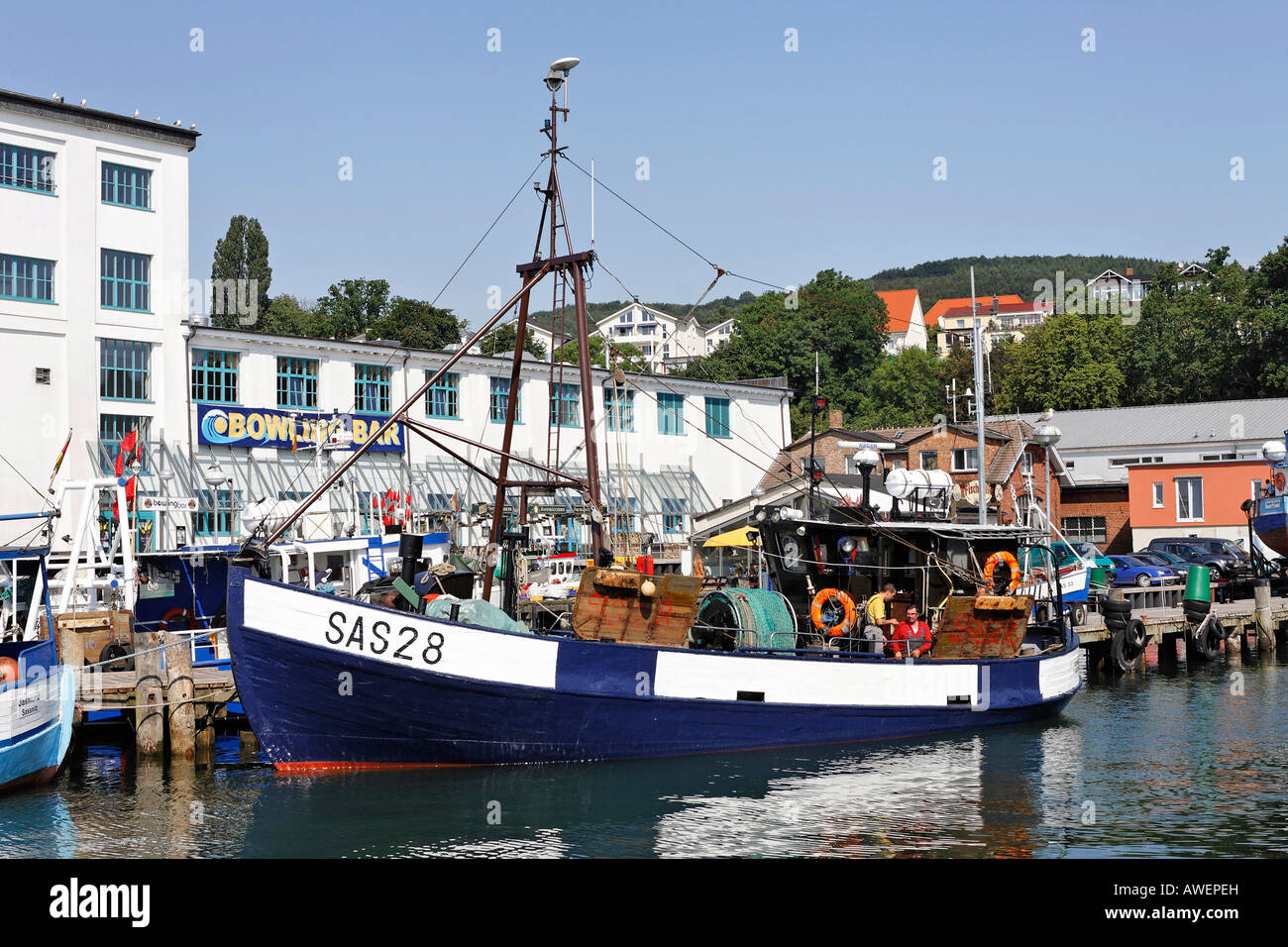 Sassnitz Harbour, Ruegen, Germany, Europe Stock Photo