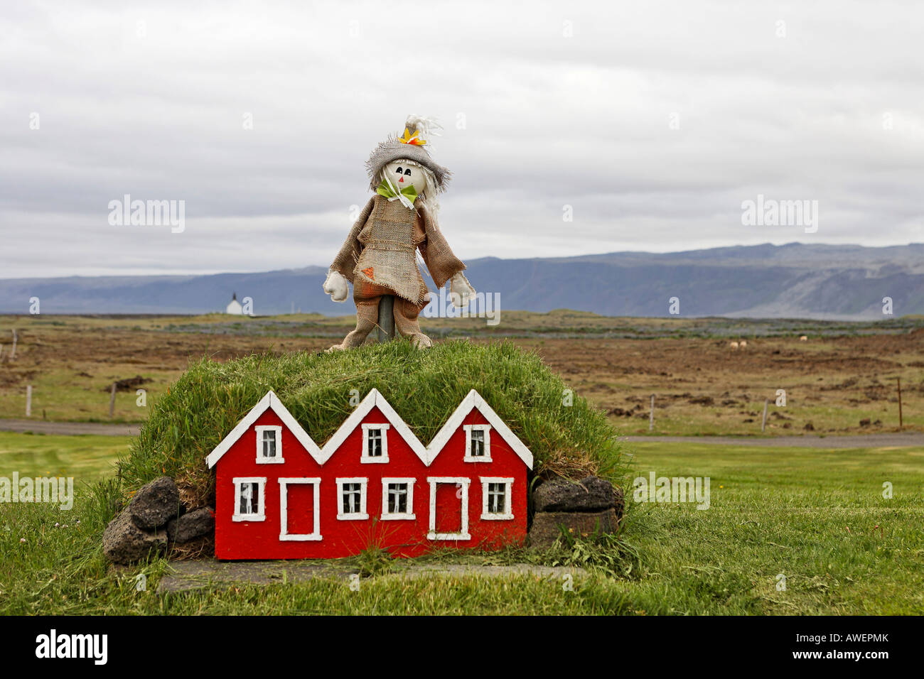 Fairy houses, Selvogur, Iceland, Atlantic Ocean Stock Photo