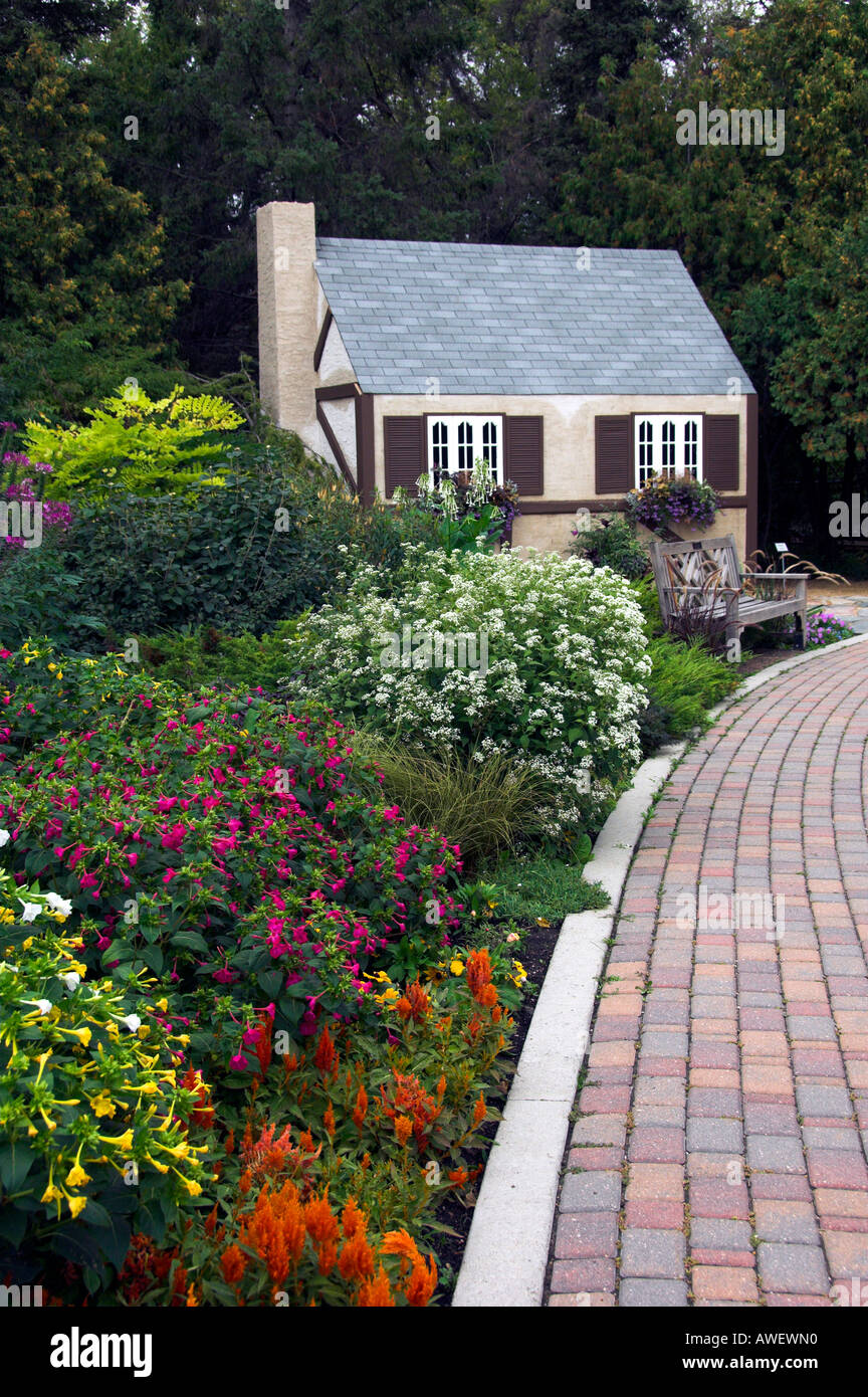 Grandma s Cottage in the flowers gardens of the English Gardens in