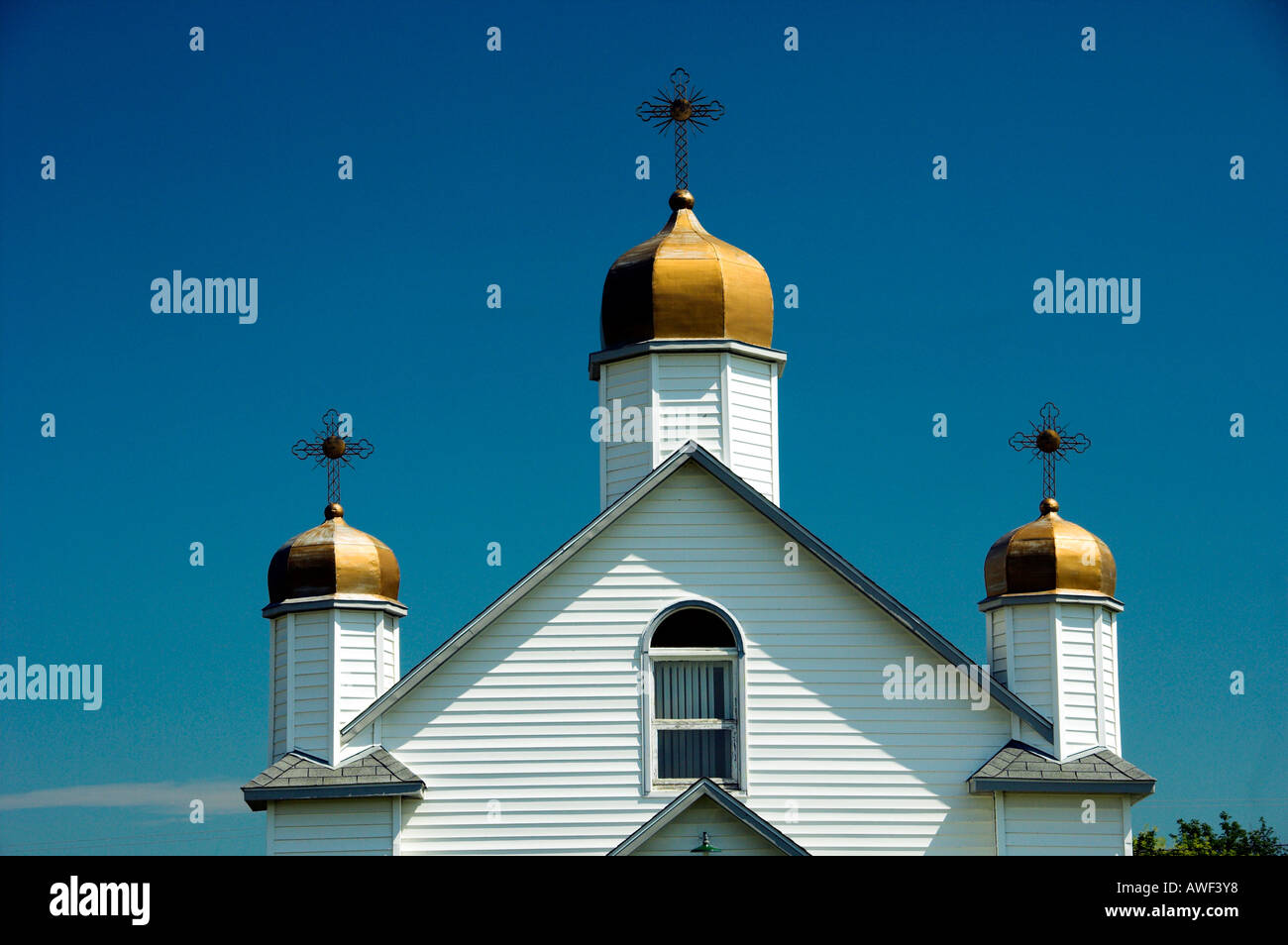 The Sacred Heart Ukrainian Catholic church in Vonda Saskatchewan Canada