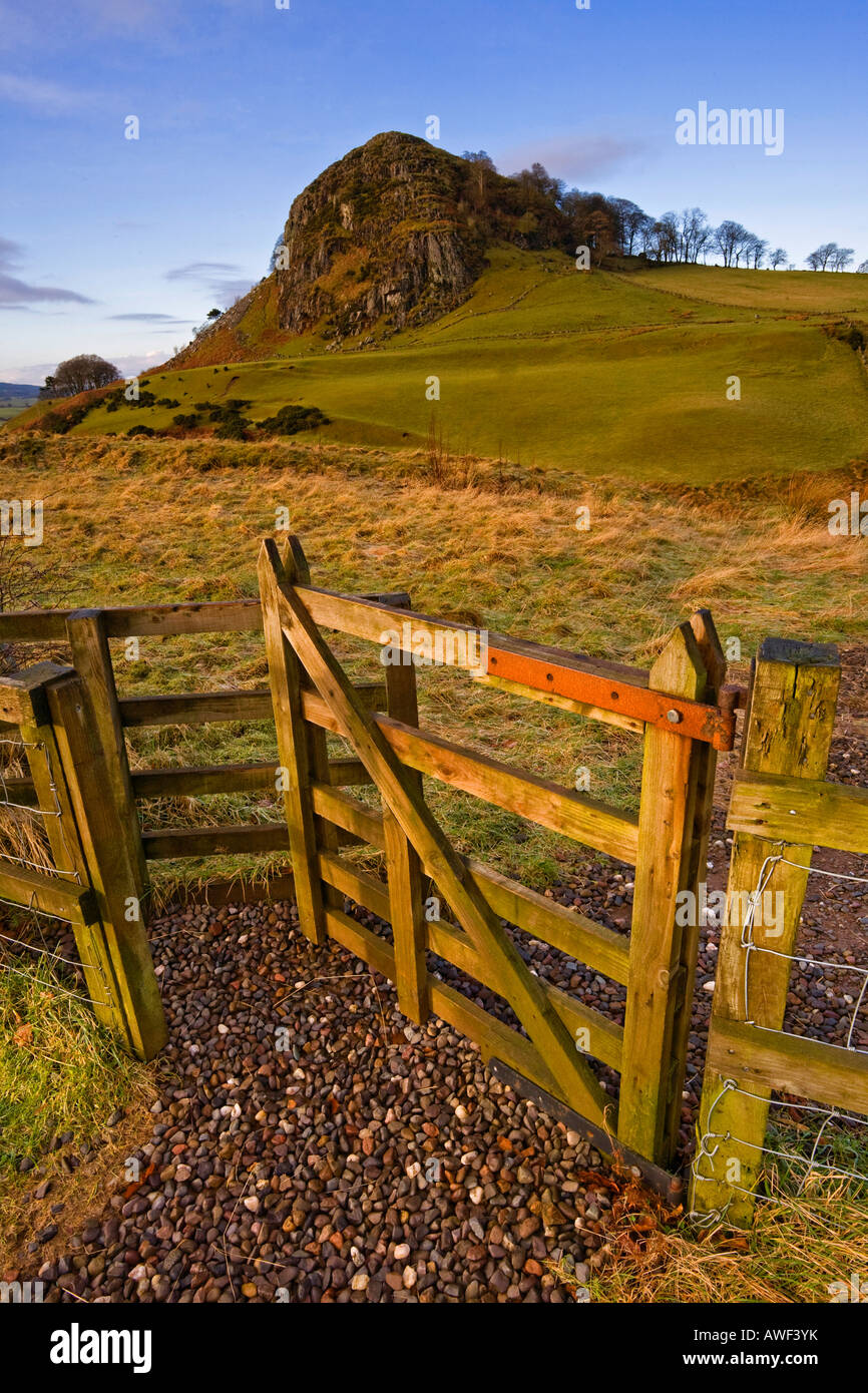 Loudoun Hill, a volcanic plug, near Darvel, Ayrshire Scotland Stock Photo Alamy