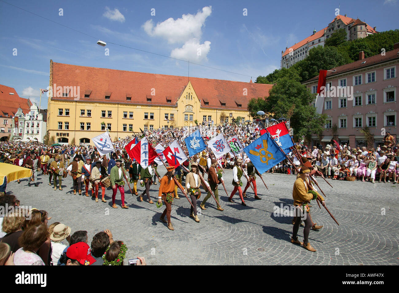 Landshut Wedding historical pageant, Landshut, Lower Bavaria, Bavaria