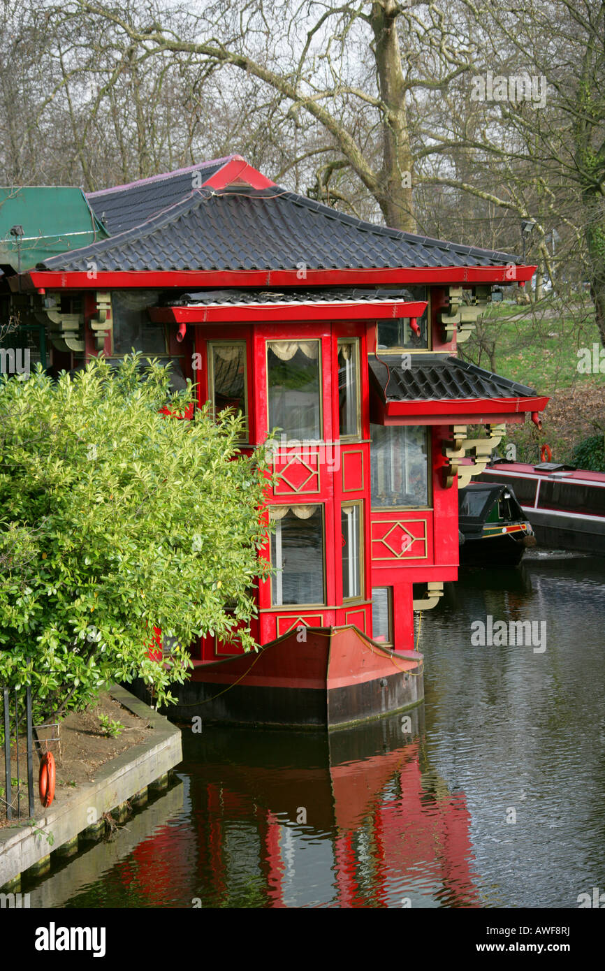 The Feng Shang Chinese Restaurant on the Regents Canal London Stock