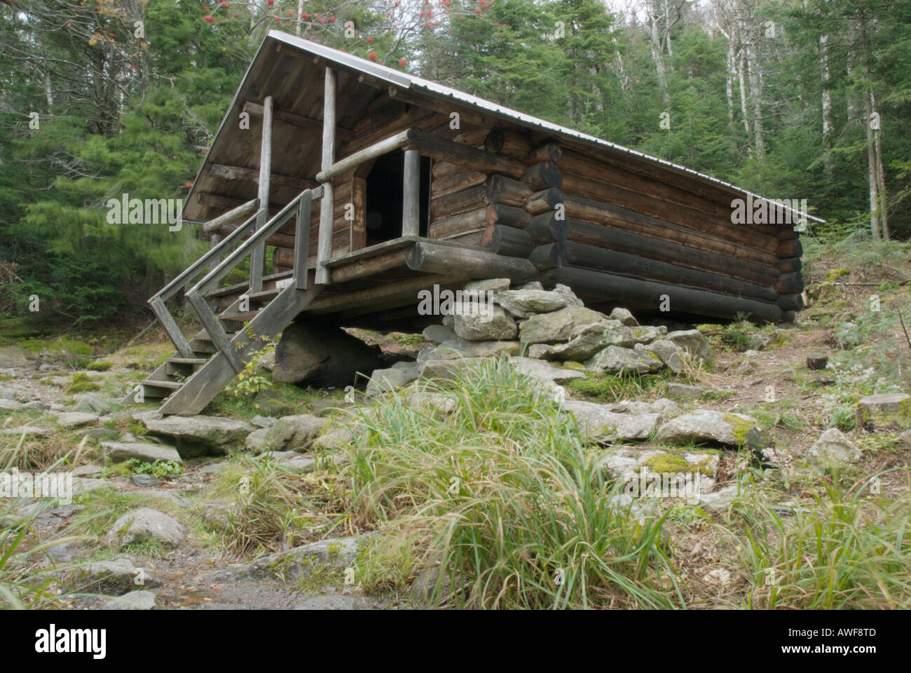 White Mountain National Forest Of New Hampshire Usa Cabin Hut