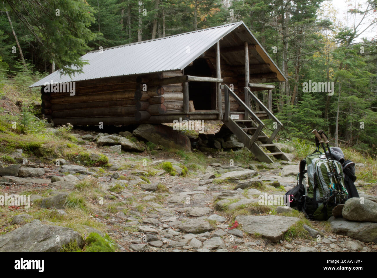 White Mountain National Forest Of New Hampshire Usa Cabin Hut