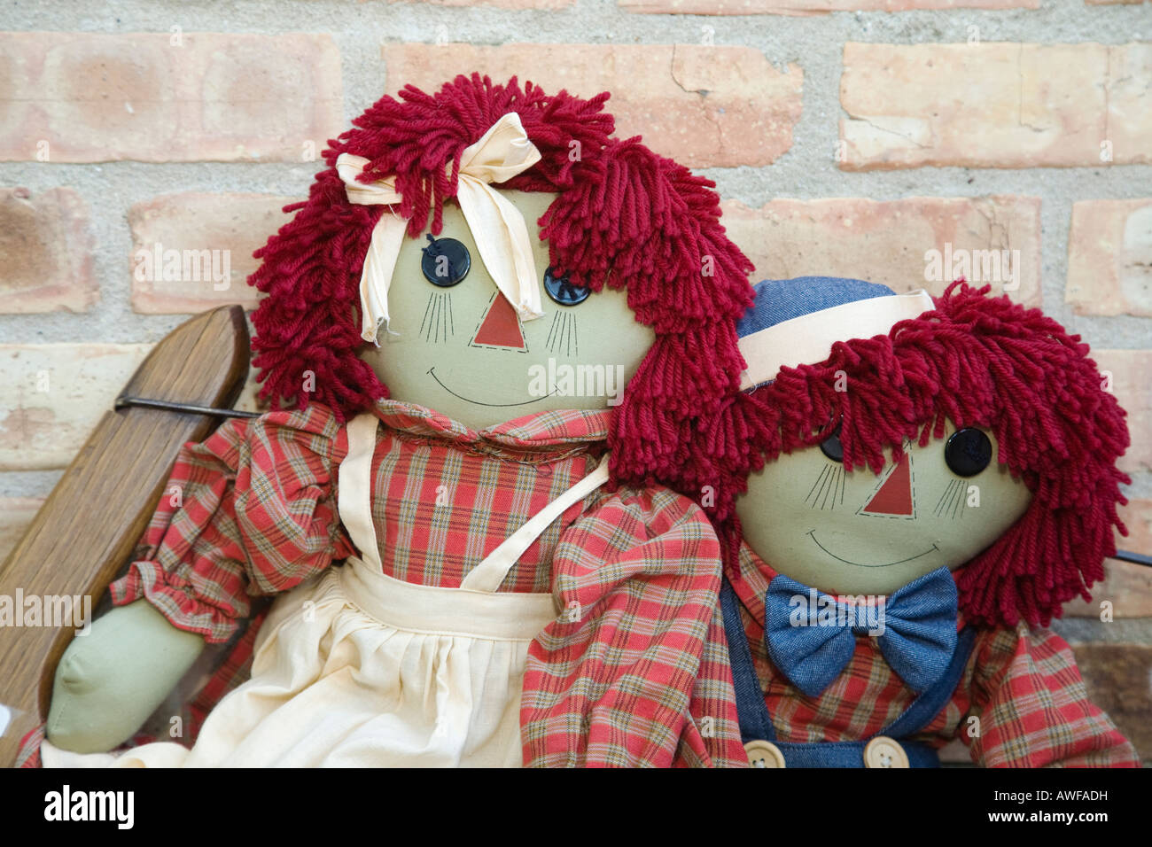 Raggedy an Doli Real Annabelle Desenho Antigo Foto de Stock