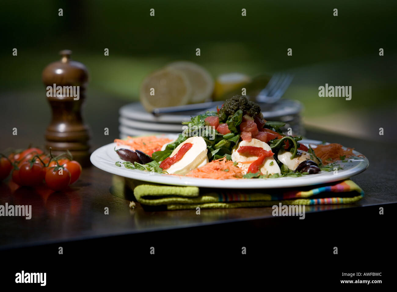 Greek salad. ''Tou Kipourou' salad meaning ''The Gardener's Salad