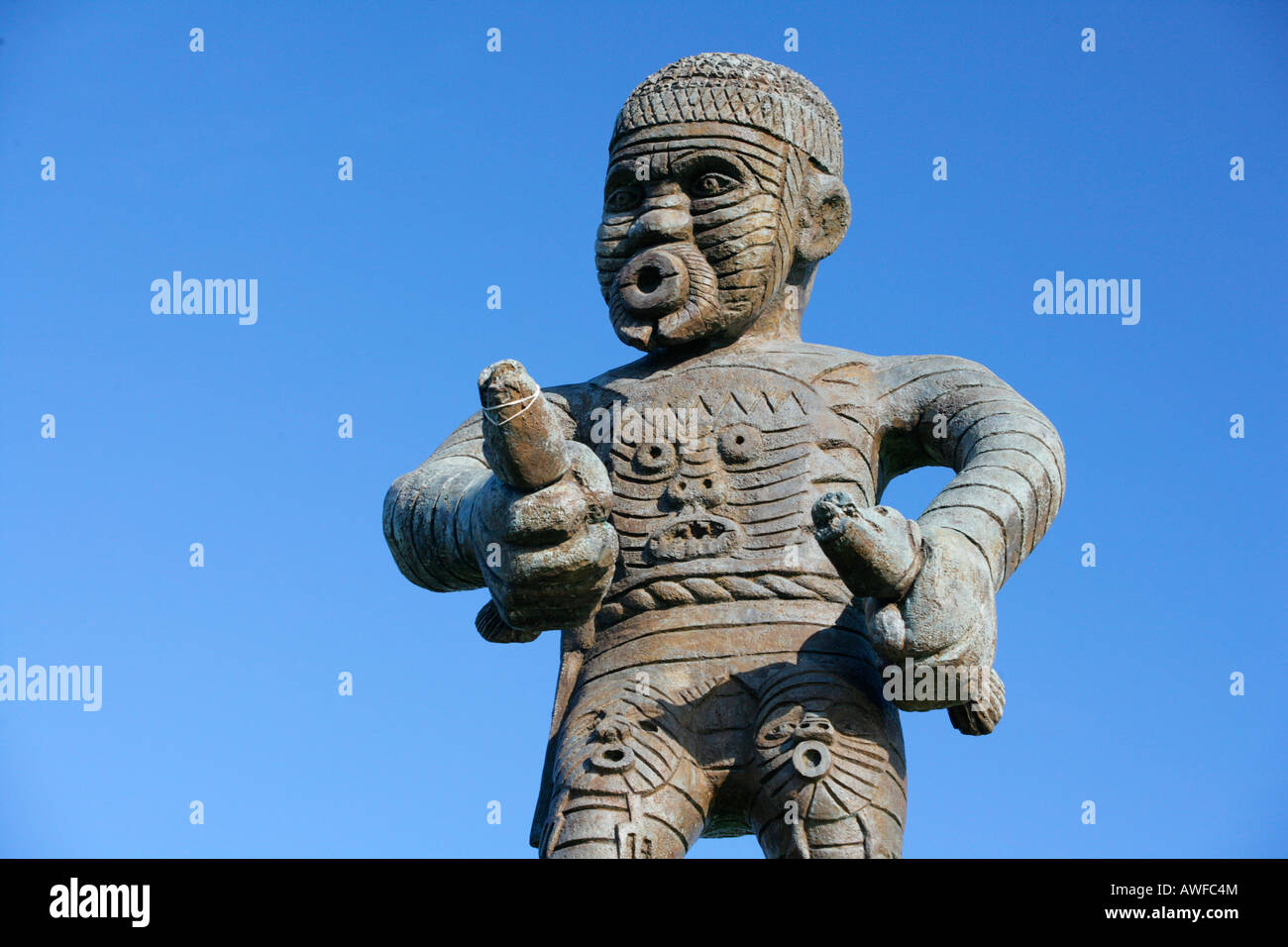 Statue at the slave rebellion memorial in Georgetown, Guyana, South America Stock Photo
