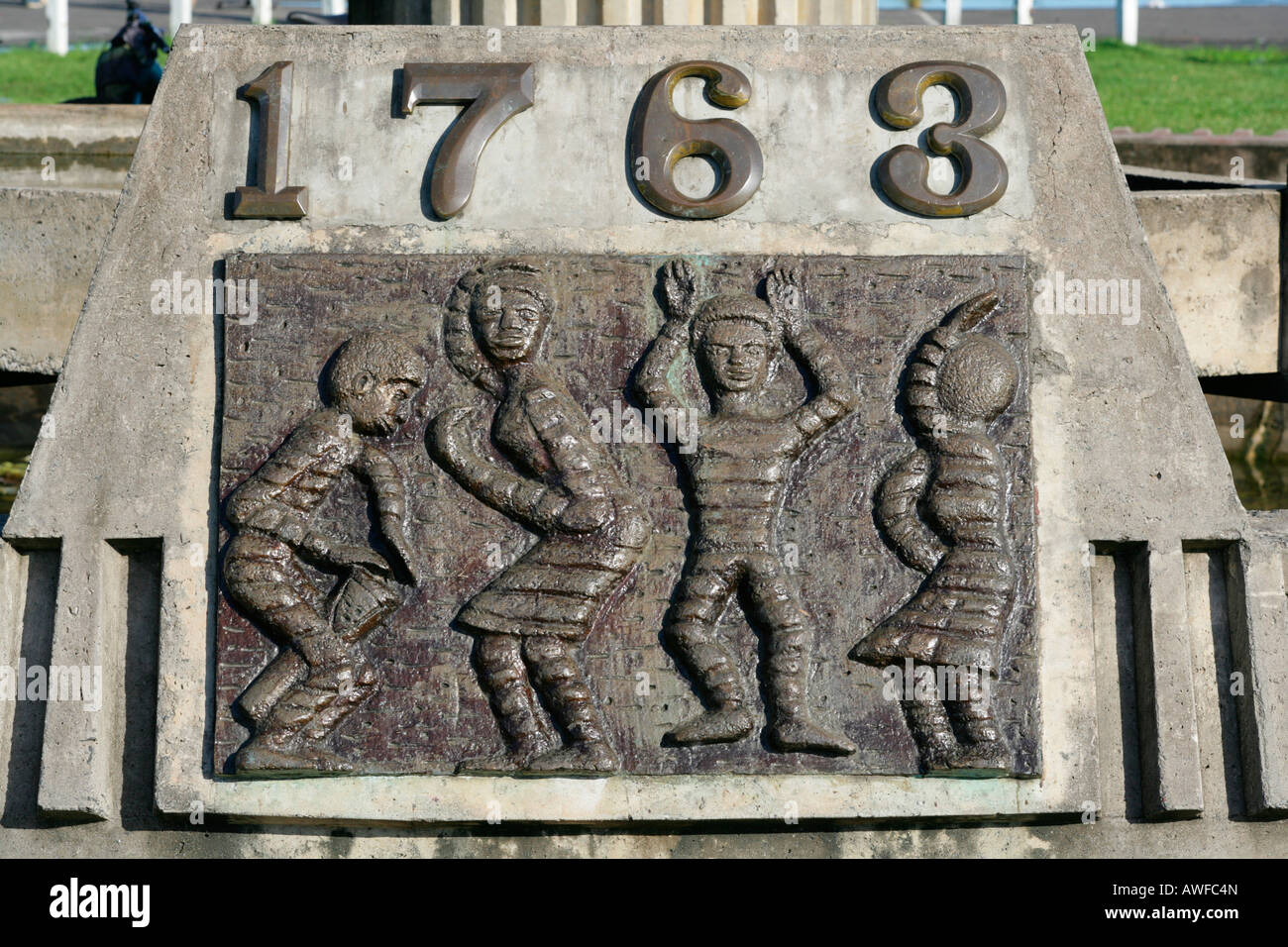 Memorial for the 1763 slave rebellion in Georgetown, Guyana, South America Stock Photo