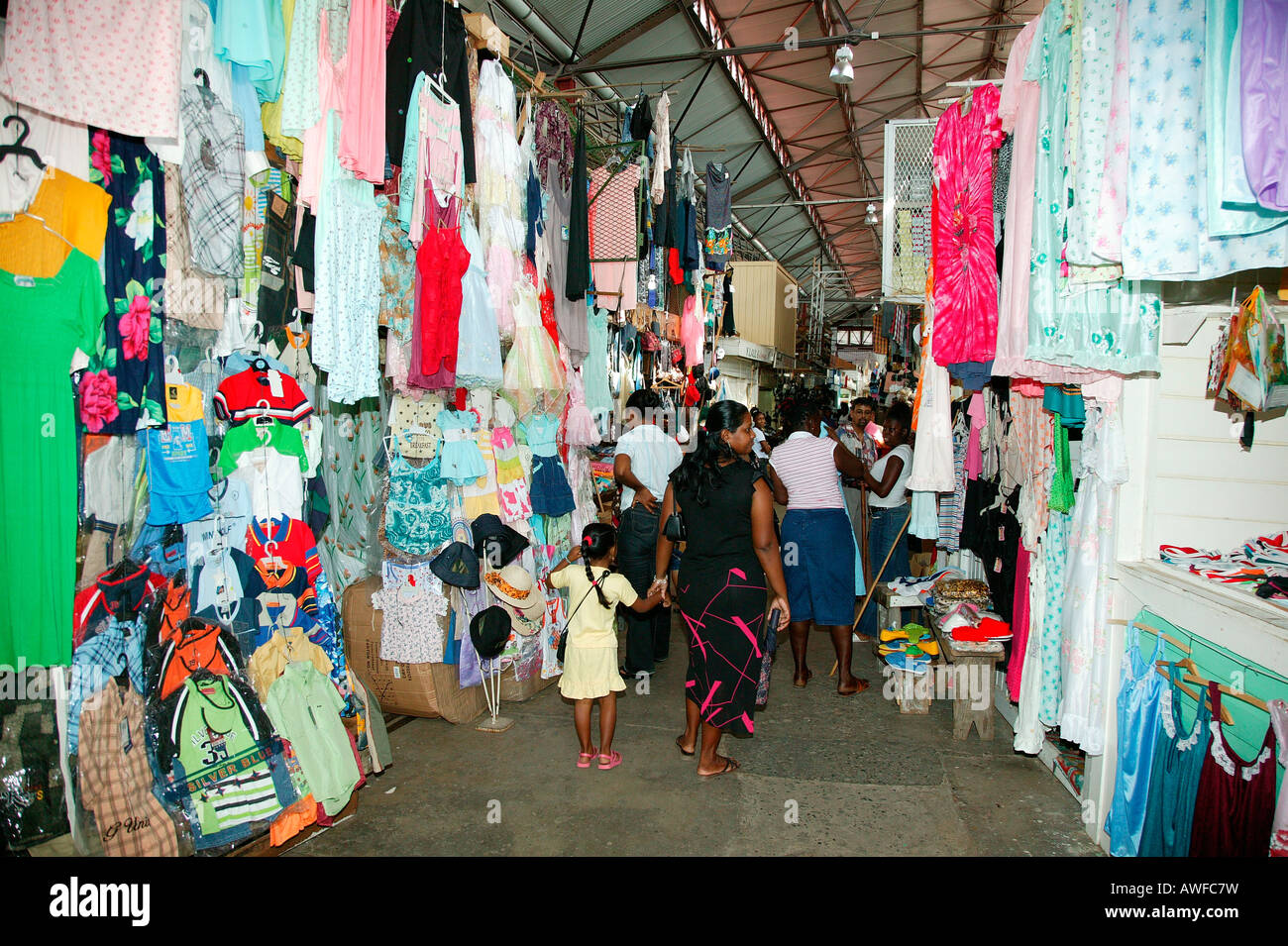 Stabroek indoor market in Guyana, South America Stock Photo
