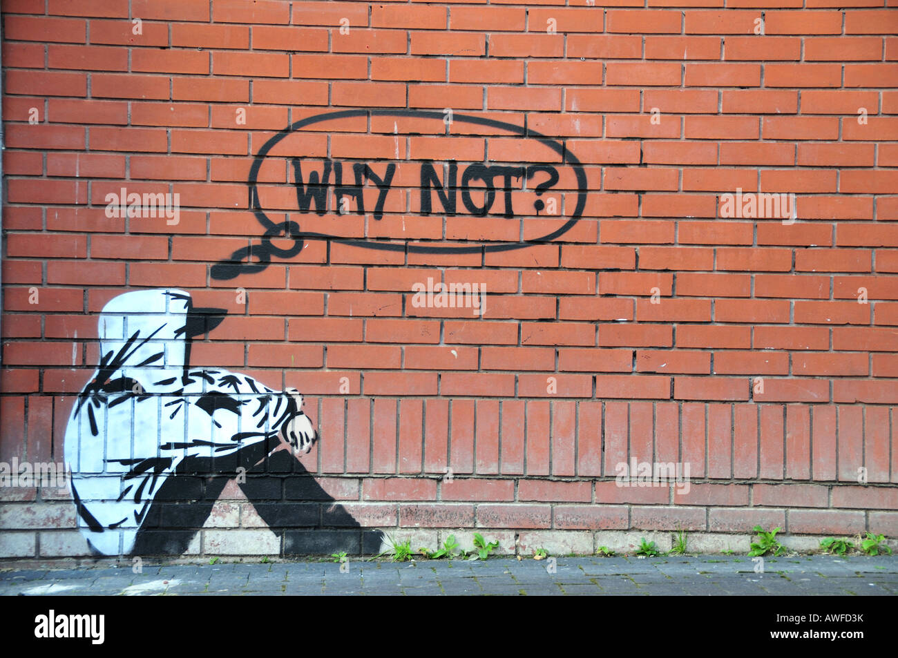 Urban Graffiti, Street Art, Brighton, East Sussex, England Stock Photo