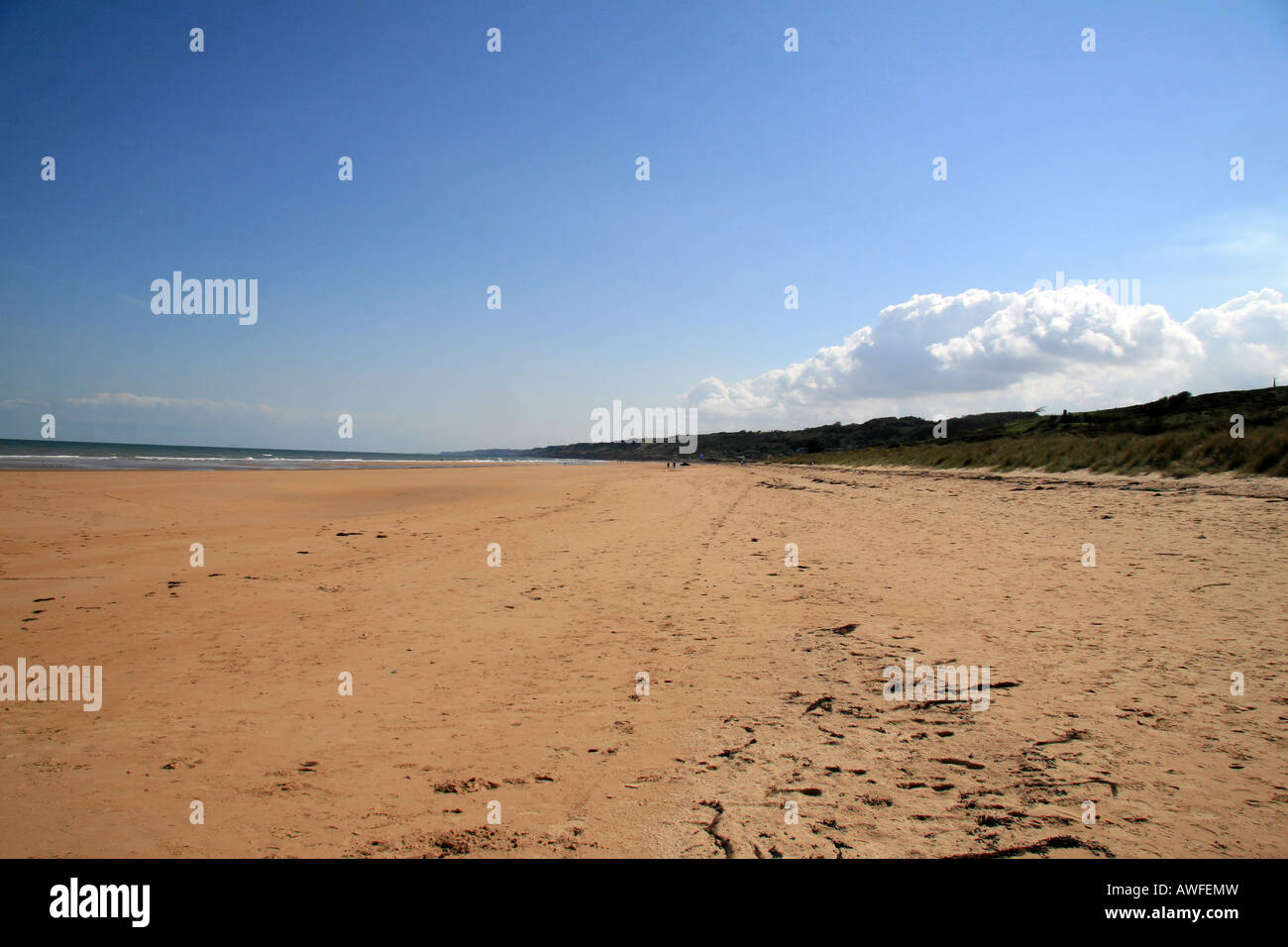 Looking East Along Omaha Beach Normandy Close To Colleville