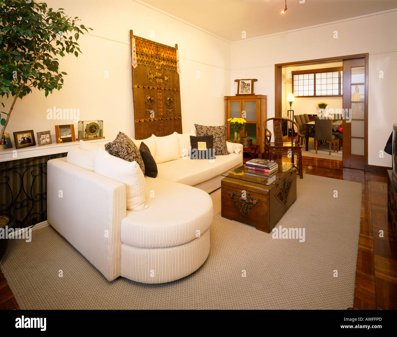 Living room, Shanghai Stock Photo