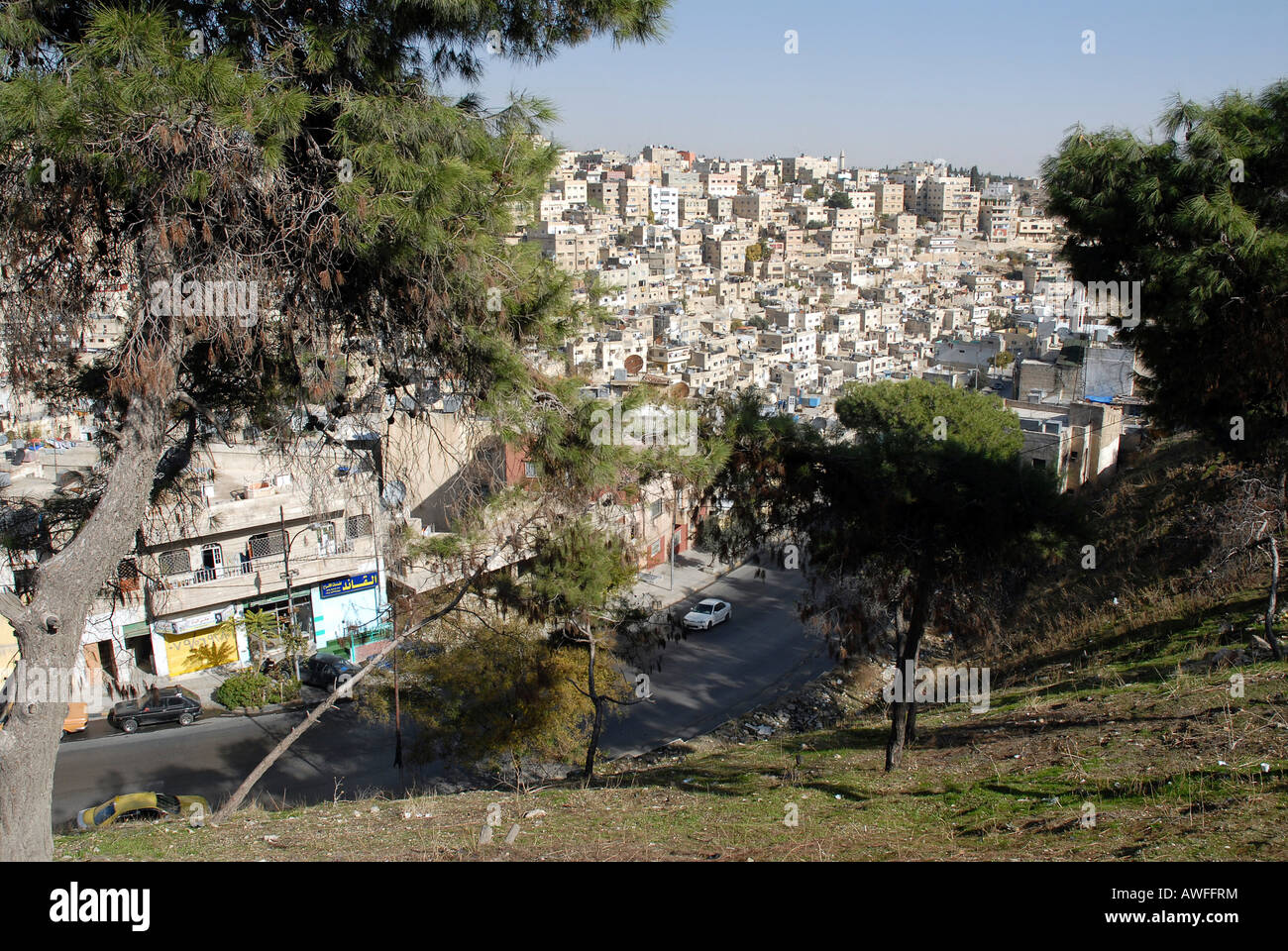 View from the Citadel, Amman, Jordan Stock Photo