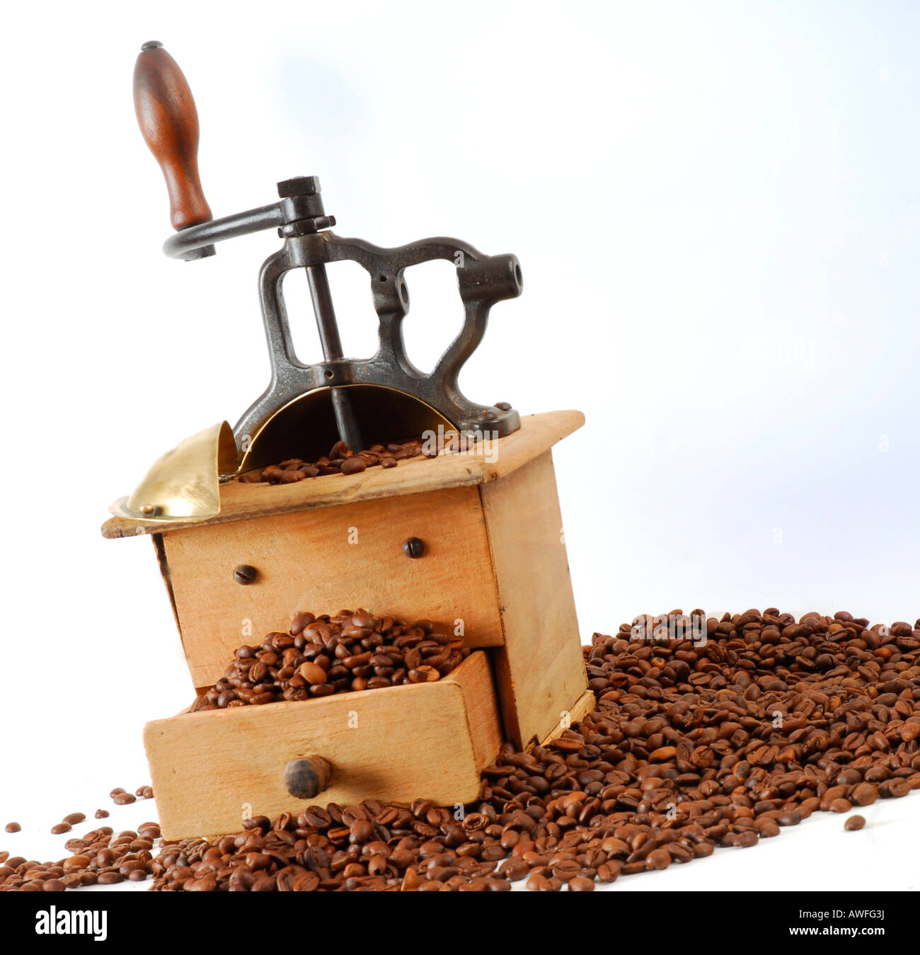 Antique coffee grinder Stock Photo Alamy