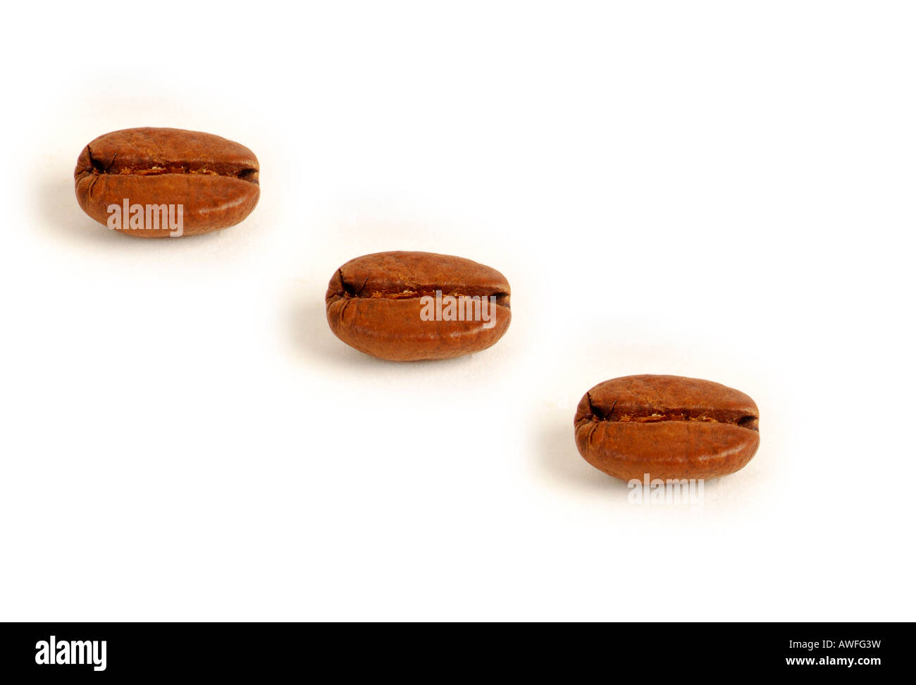 Three coffee beans Cut Out Stock Images & Pictures Alamy