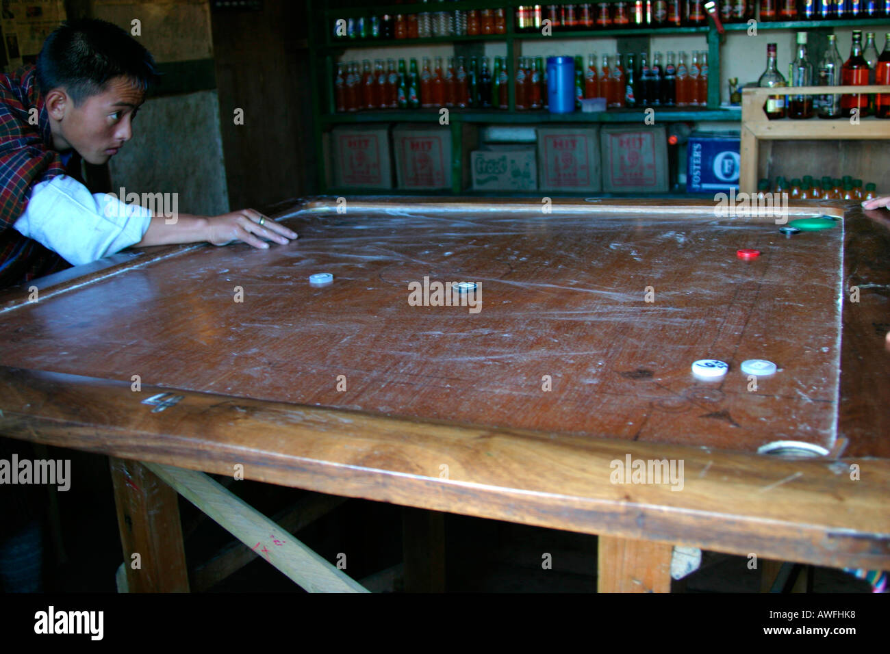 The traditional bhutanese game, Bhutan Stock Photo - Alamy
