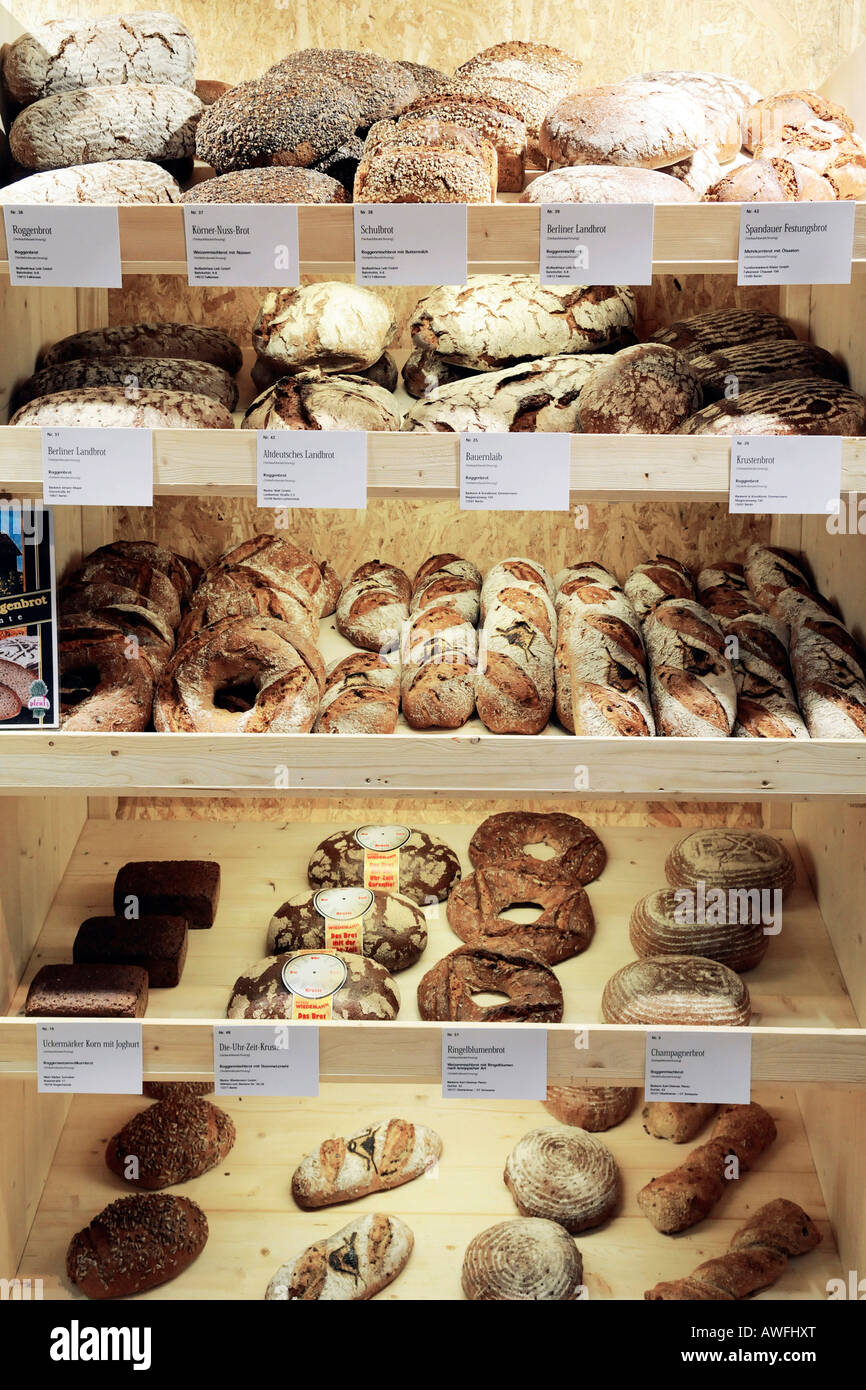 Fresh bread on the fair 'Gruene Woche' in Berlin Stock Photo
