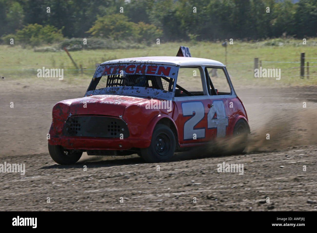 Autograss banger racing Stock Photo - Alamy