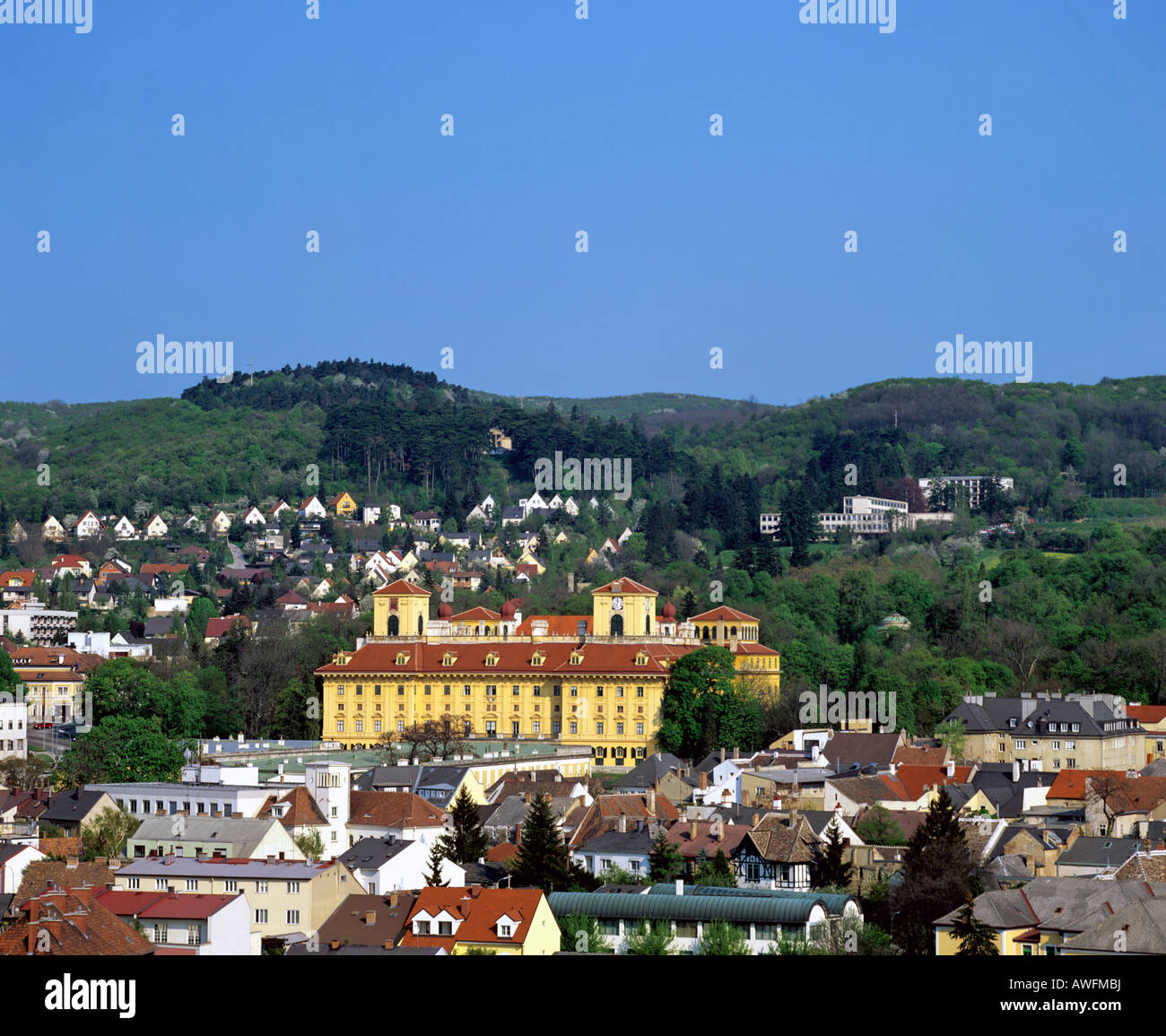 Panoramic view, Schloss Esterhazy (Esterhazy Palace), Eisenstadt, Burgenland, Austria, Europe Stock Photo