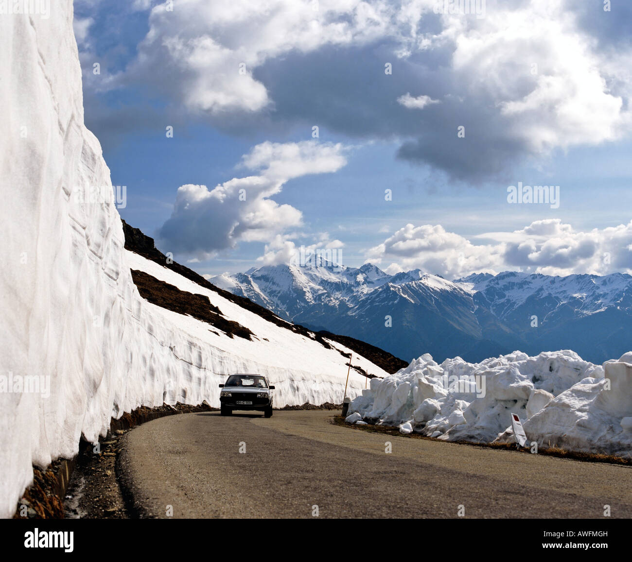 Penser Joch in May, Sarntaler Alps, Dolomites, South Tirol, Italy, Europe Stock Photo