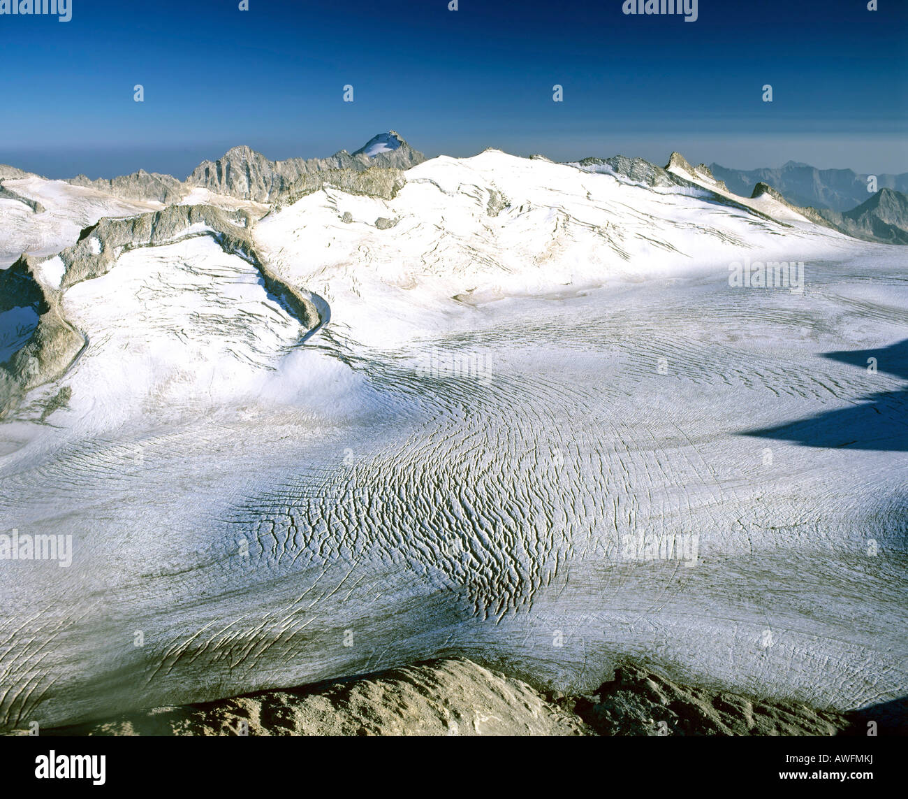 Glacier, Adamello-Presanella Group, Lombardy, Eastern Alps, Italy, Europe Stock Photo