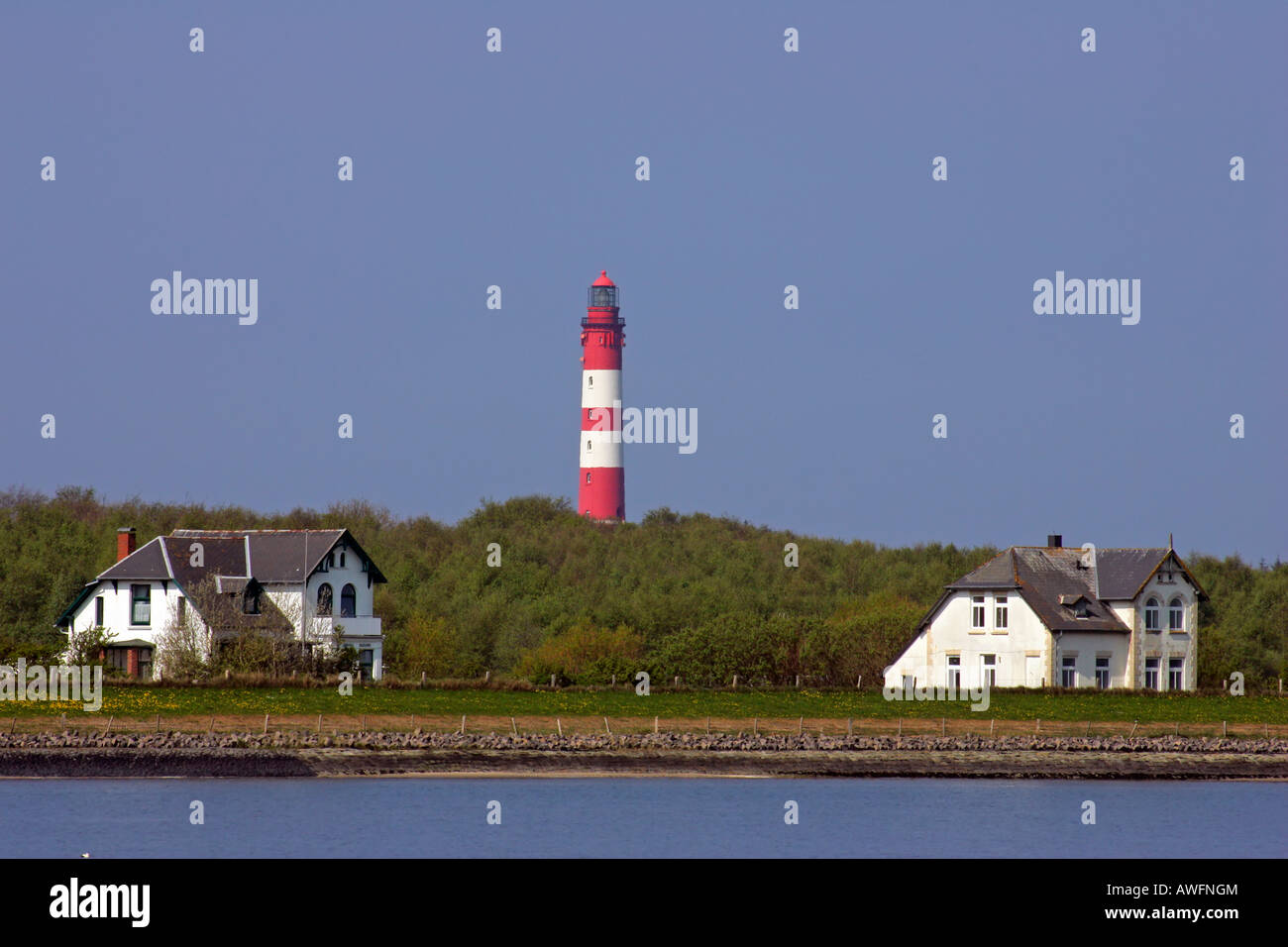 Lighthouse - Wittduen, Island Amrum, North Friesland, Schleswig-Holstein, North Sea, Wadden Sea, Germany, Europe Stock Photo