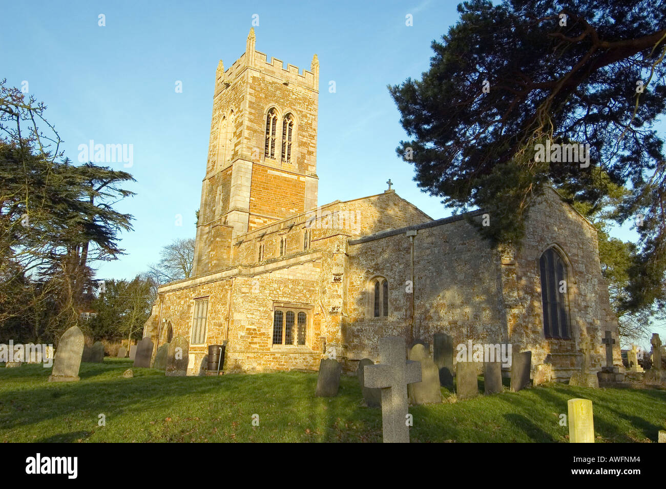 Marston Trussell Church Stock Photo Alamy
