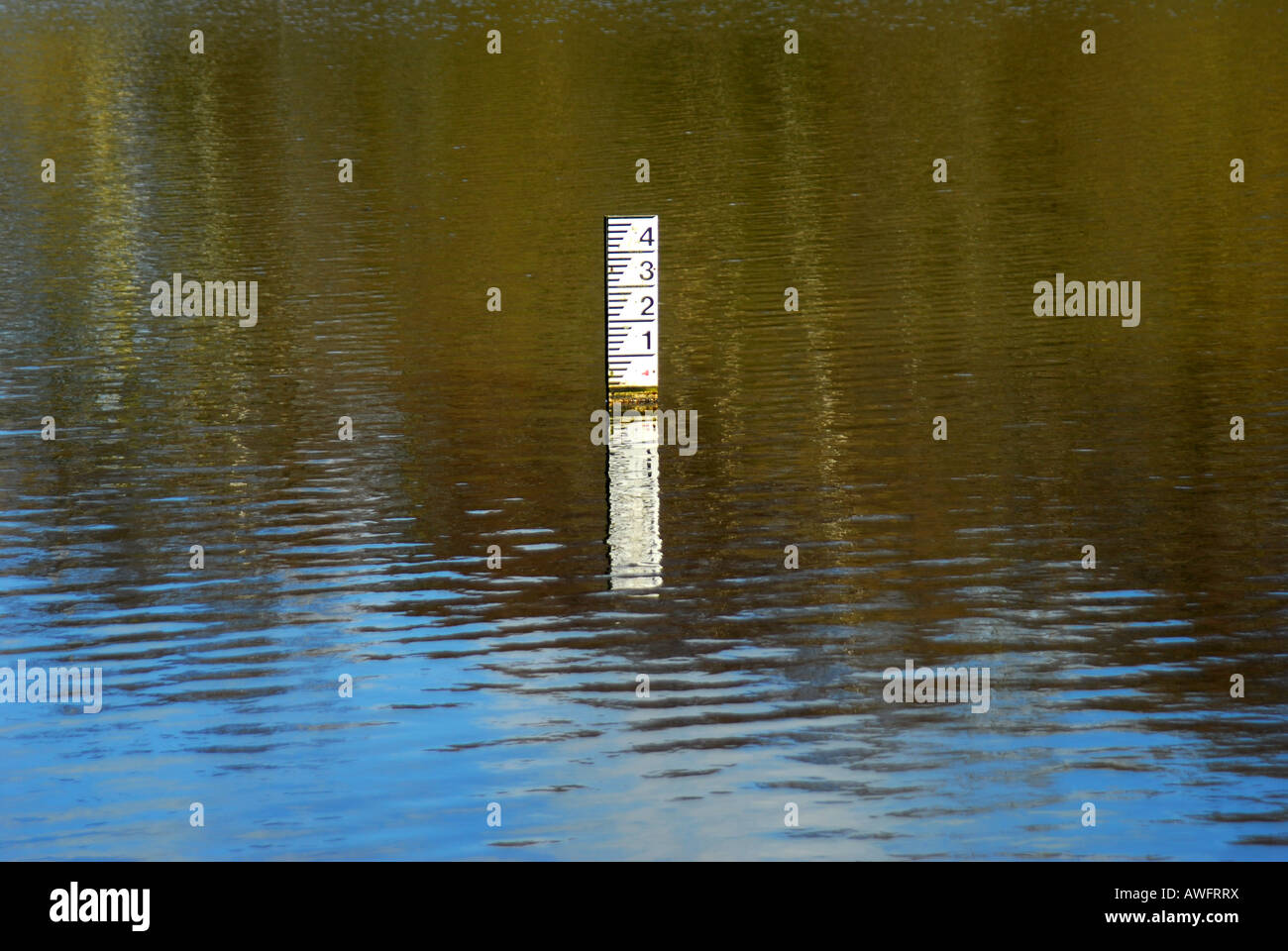 Measuring Water Depth Stock Photo Alamy