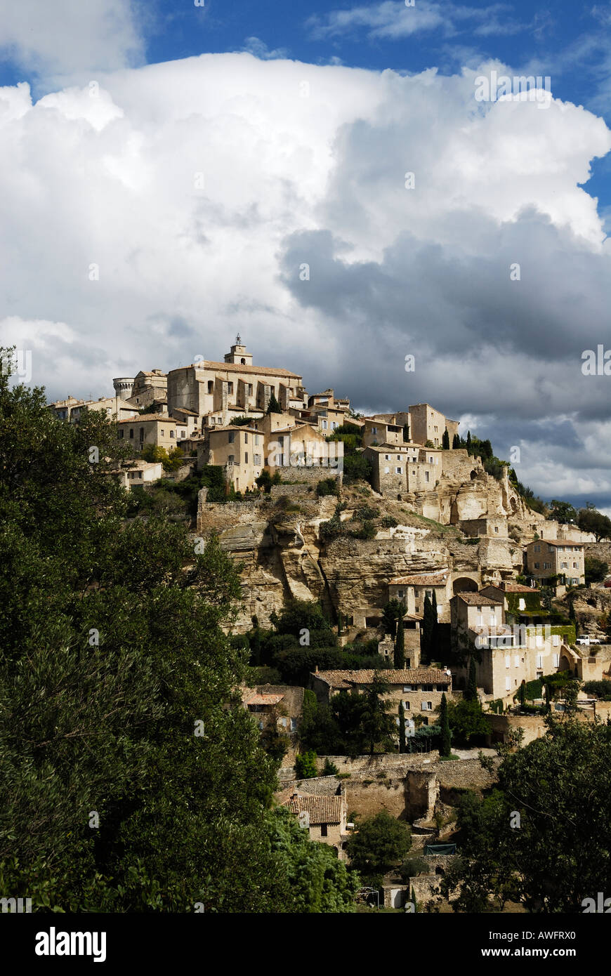 the ancient Village of Gordes in the Luberon, Provence, the South of France Stock Photo
