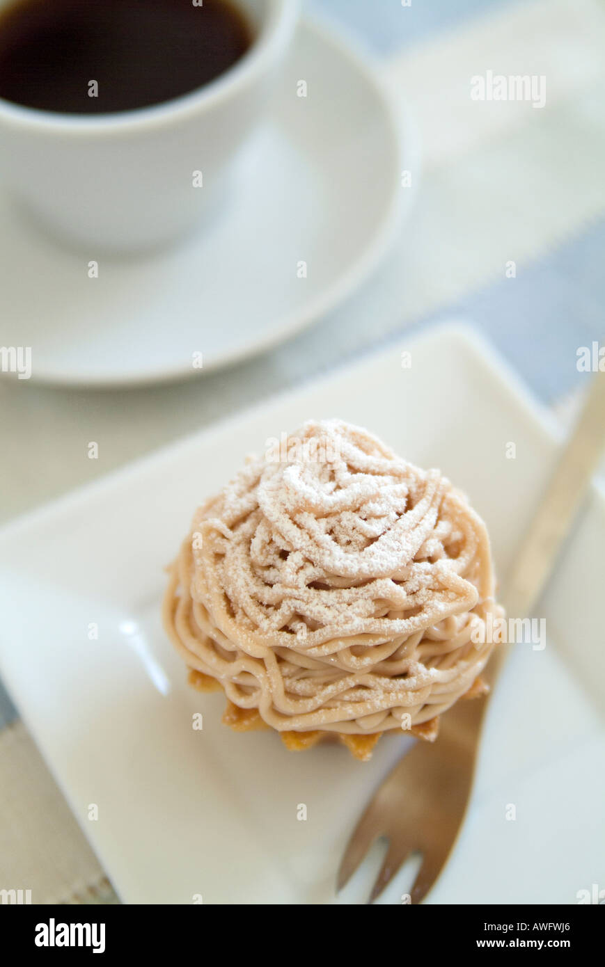 Sweet chestnut cake Stock Photo