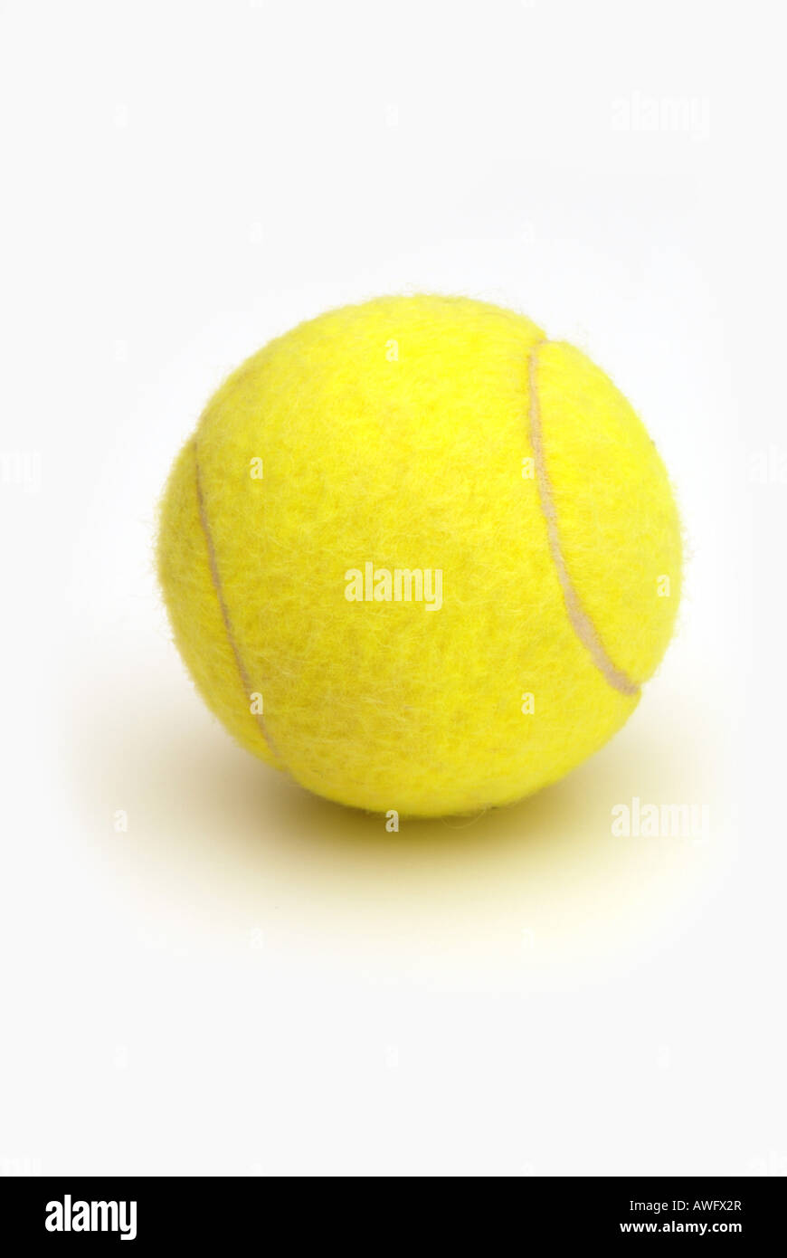 Tennis ball on white background Stock Photo - Alamy