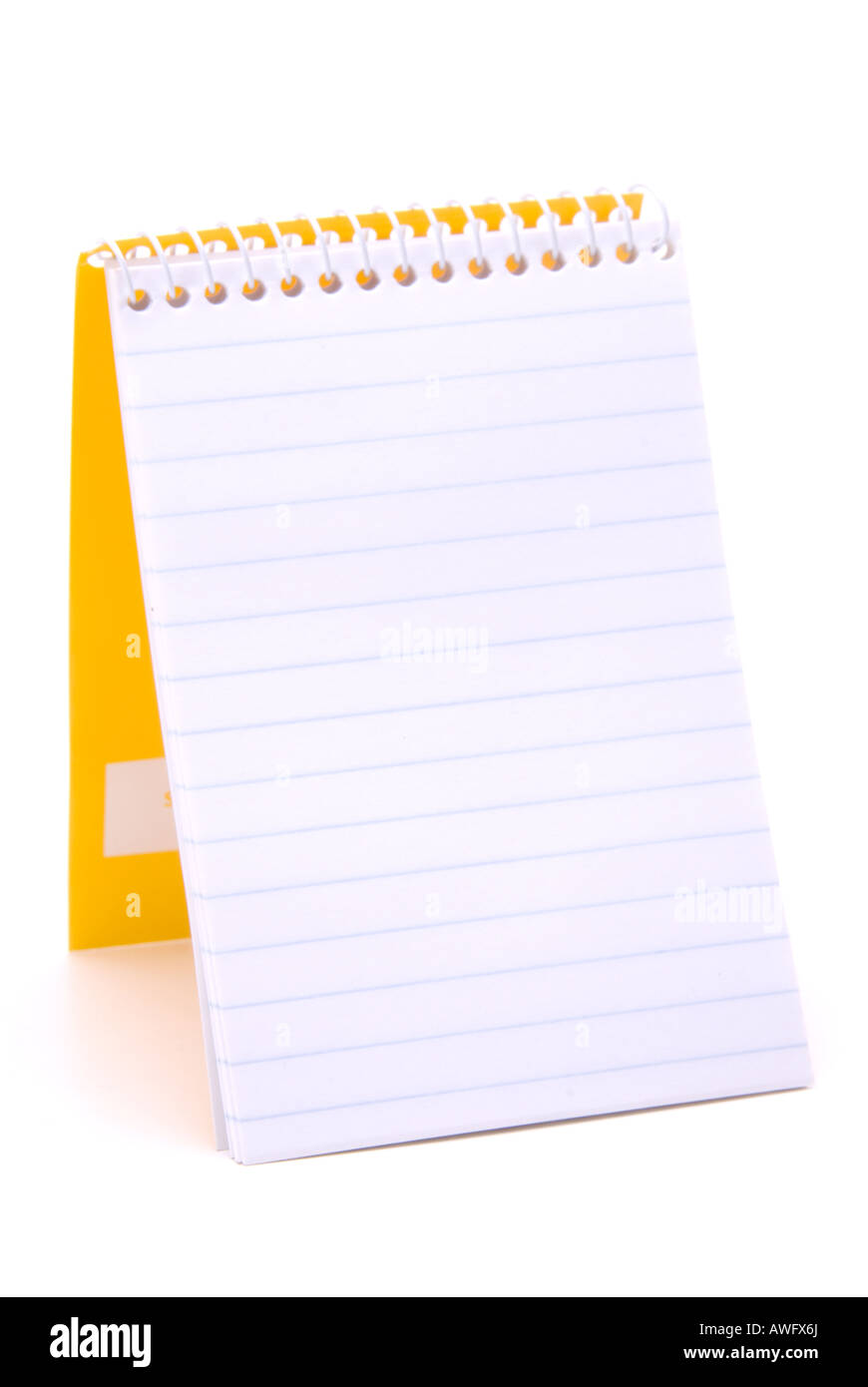 Notepad or Notebook cut out - business concept Stock Photo