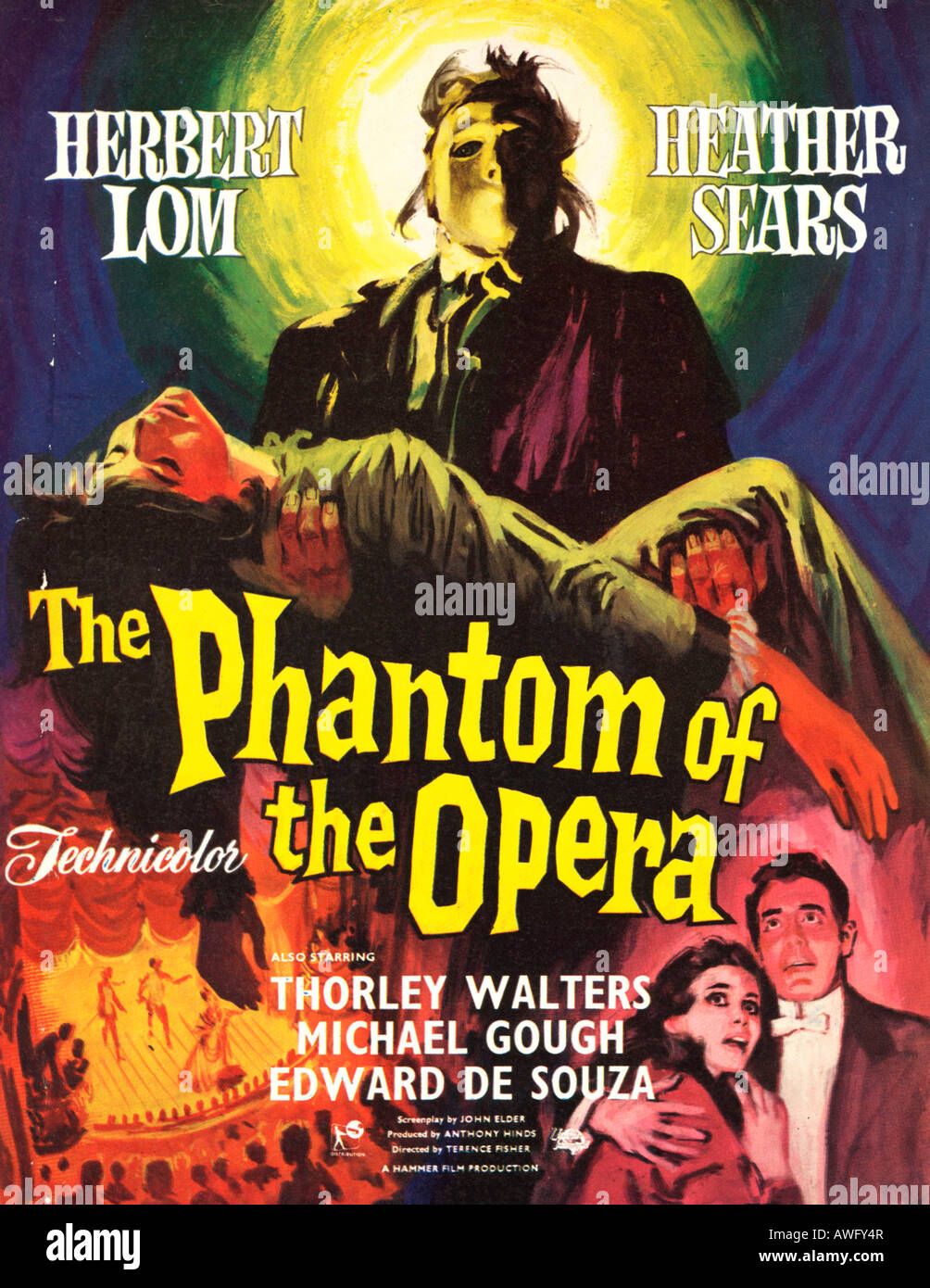 Phantom of the Opera movie poster Stock Photo