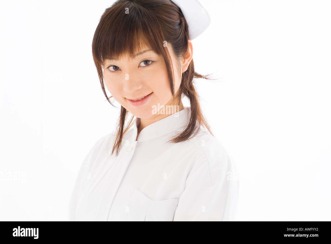 Nurse in white uniform hi-res stock photography and images - Alamy