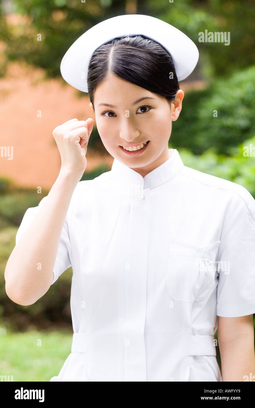 Nurse woman hat uniform hi-res stock photography and images - Alamy