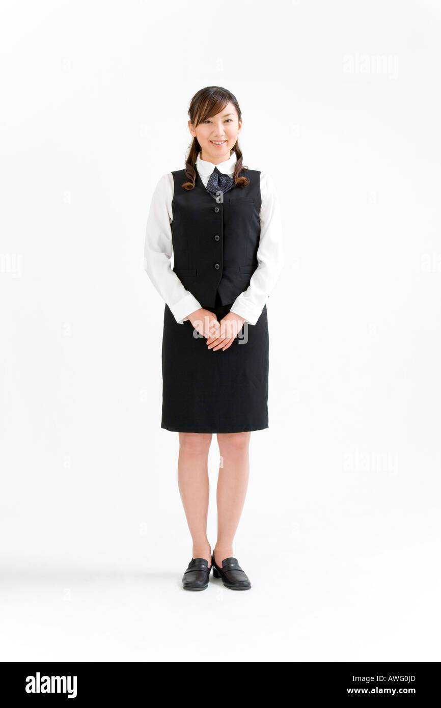 Woman in worker uniform hi-res stock photography and images - Alamy