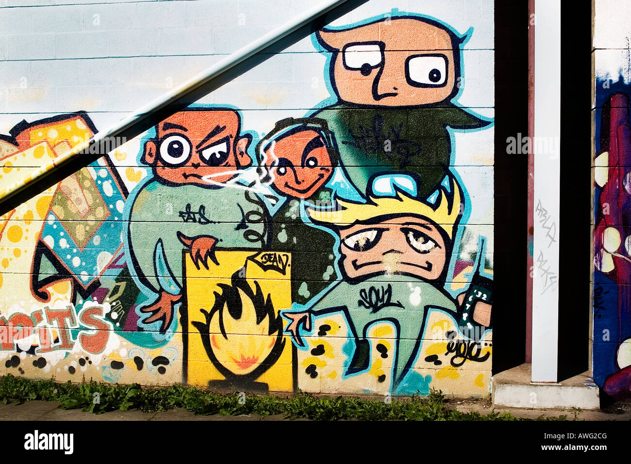 Graffiti at a youth centre in Hull, England Stock Photo Alamy