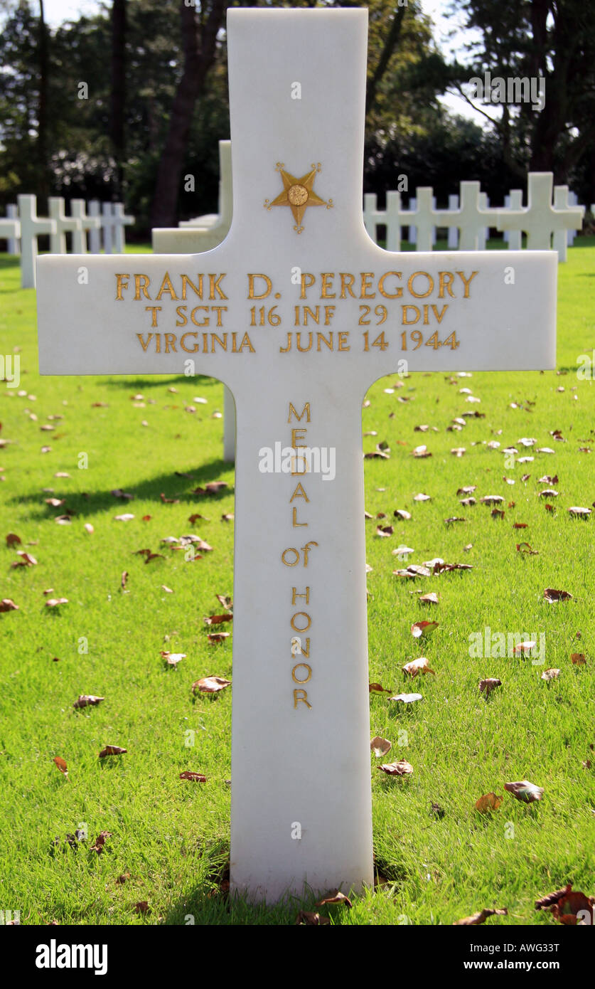 The Grave Of Y Sergeant Frank D Peregory Medal Of Honor